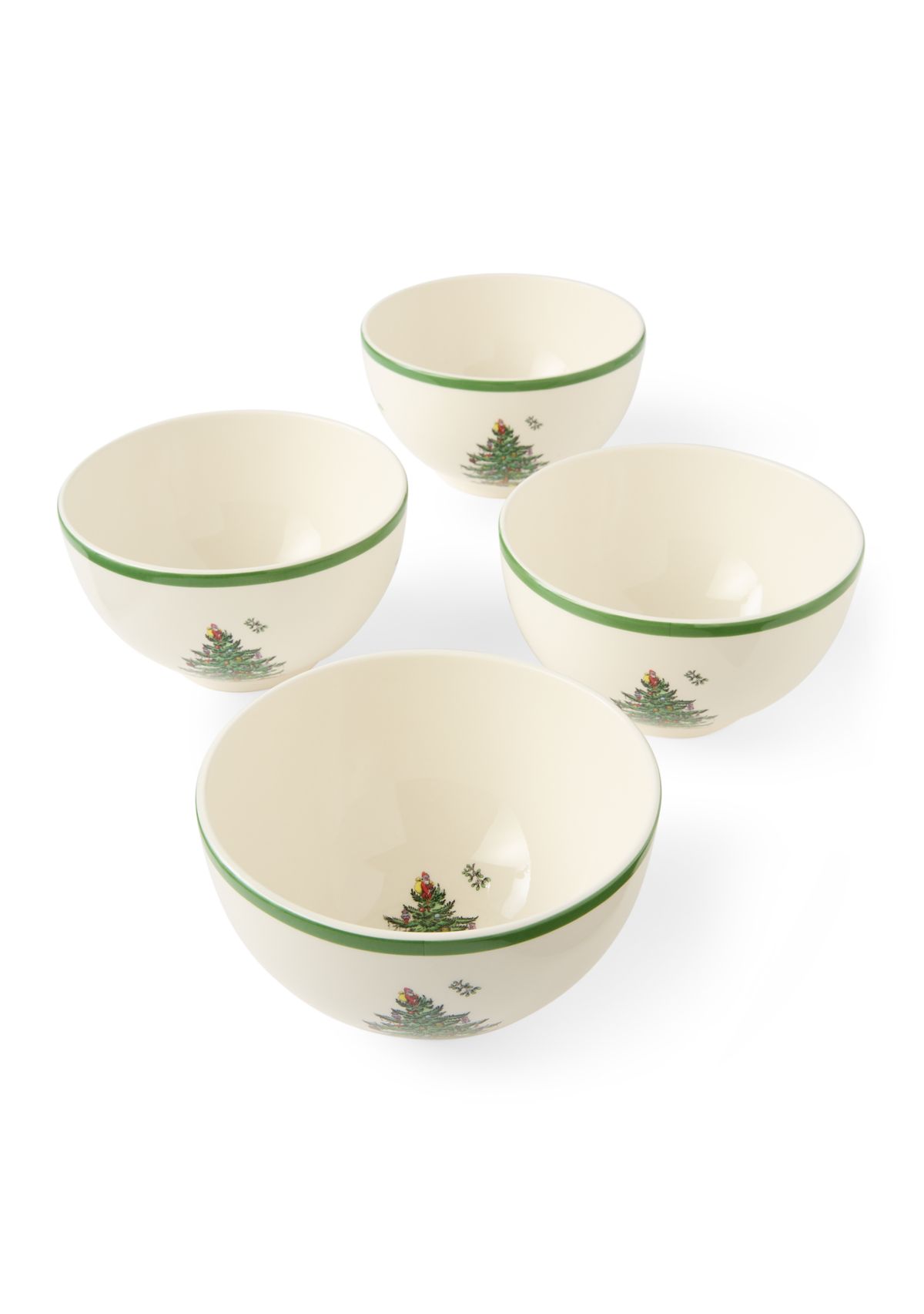 Set of 4 Christmas Tree Rice Bowl