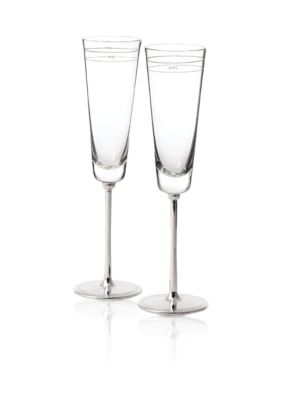 kate spade new york Darling Point Crystal 2-Piece Toasting Flute