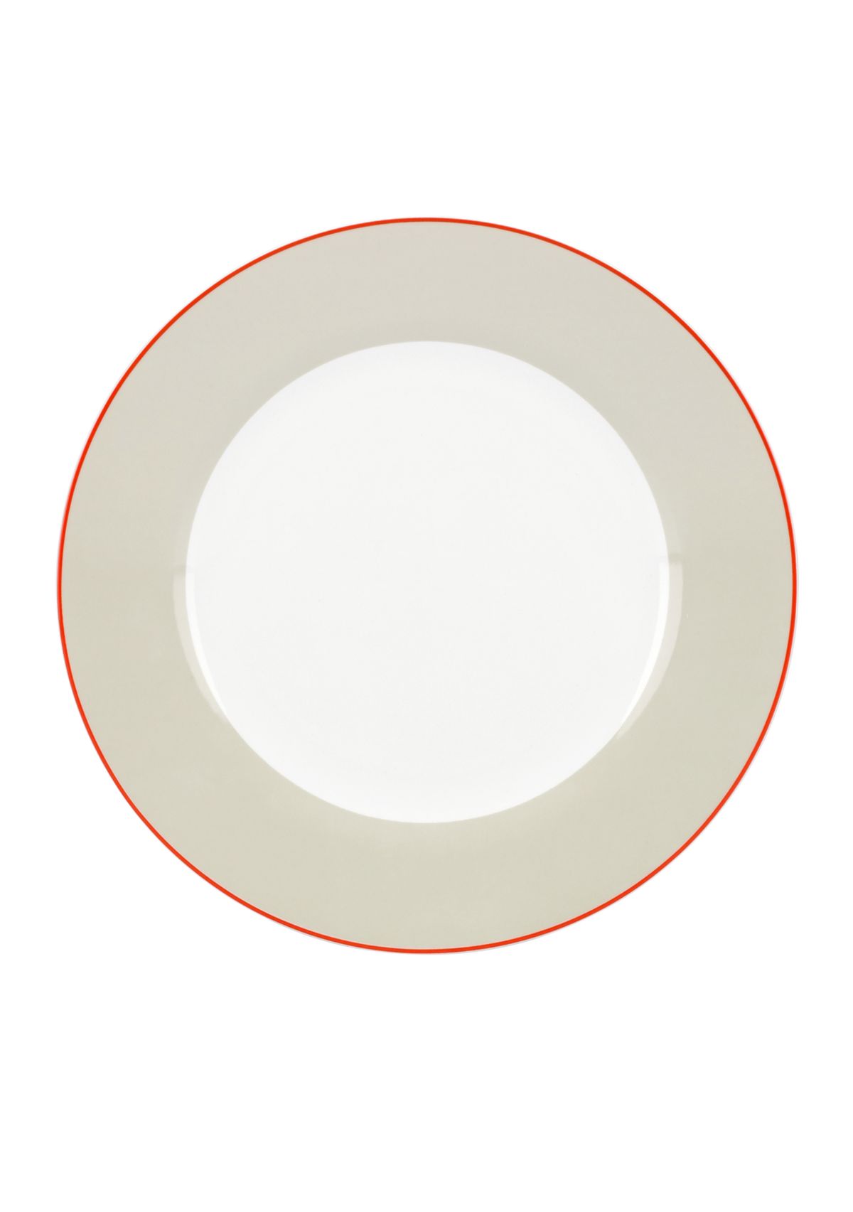 Hopscotch Drive Taupe Dinner Plate