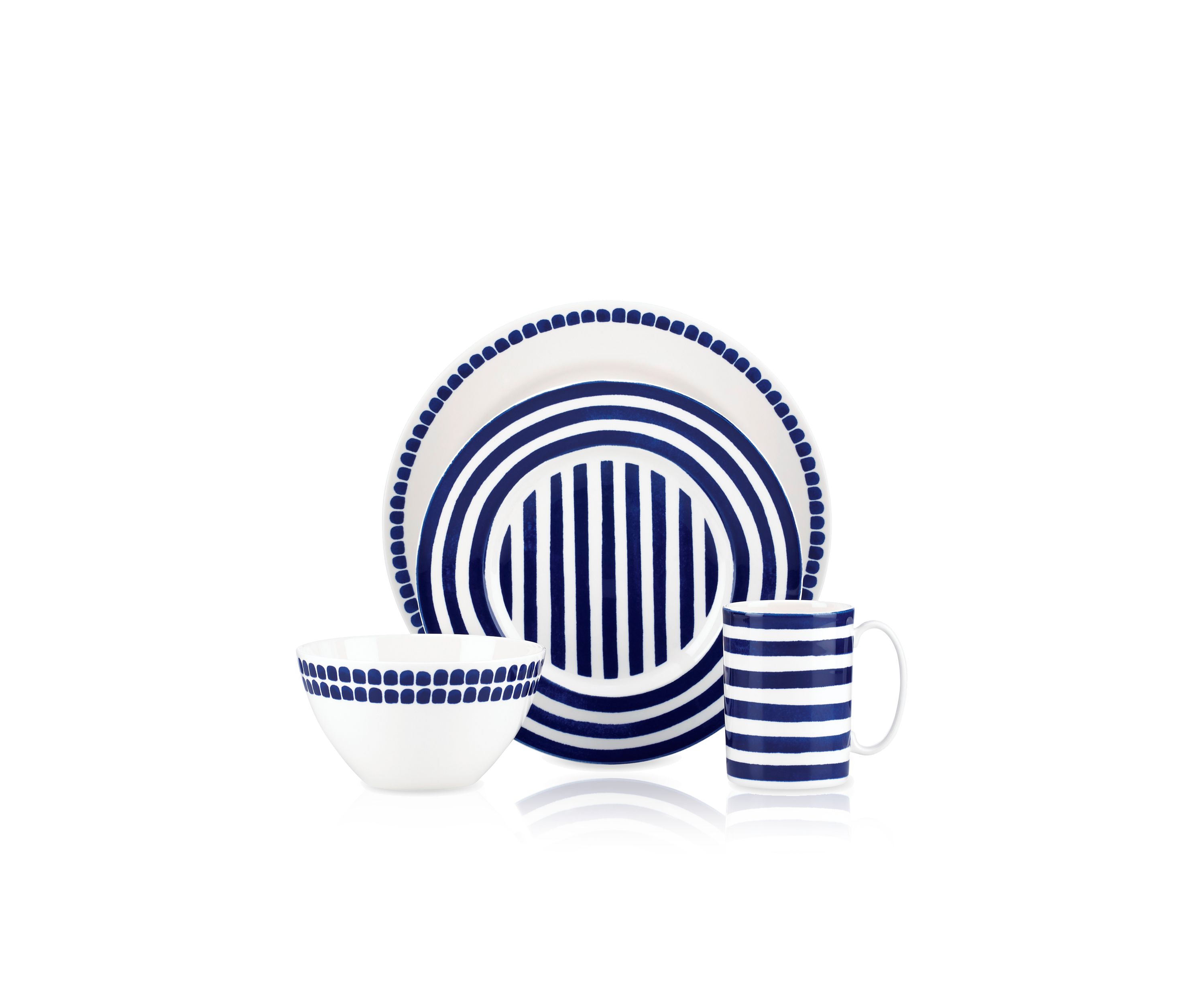 Charlotte Street™ Navy 4-piece Place Setting