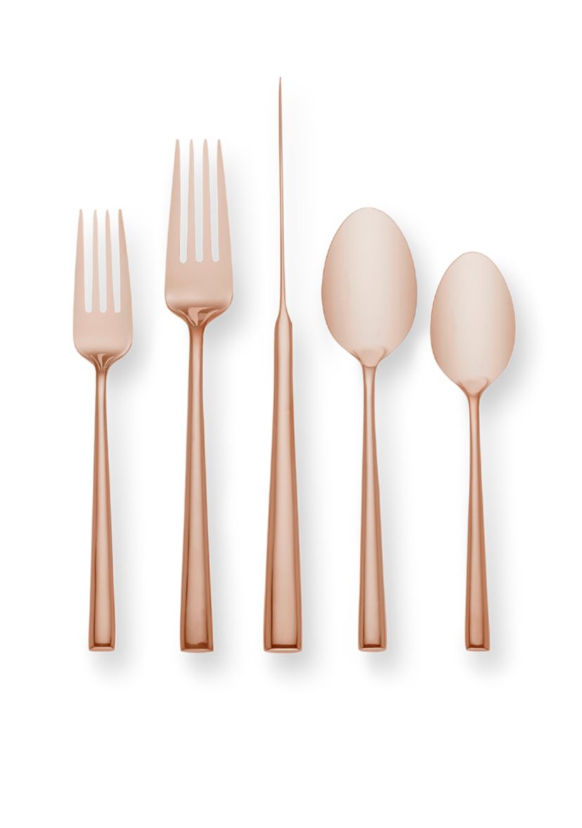 Malmo Rose Gold 5-Piece Place Setting