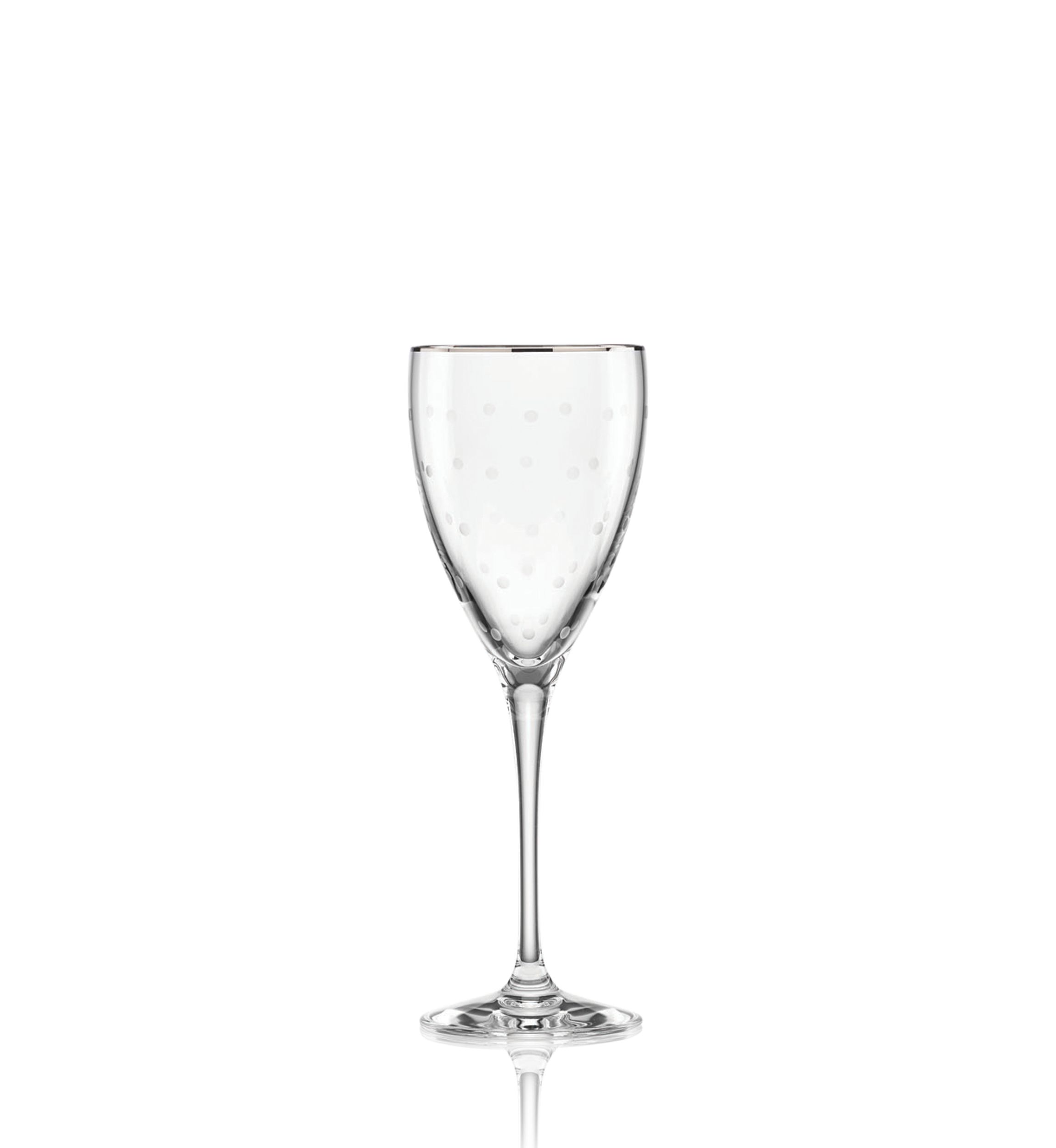 Larabee Dot Platinum Goblet 10-oz.
