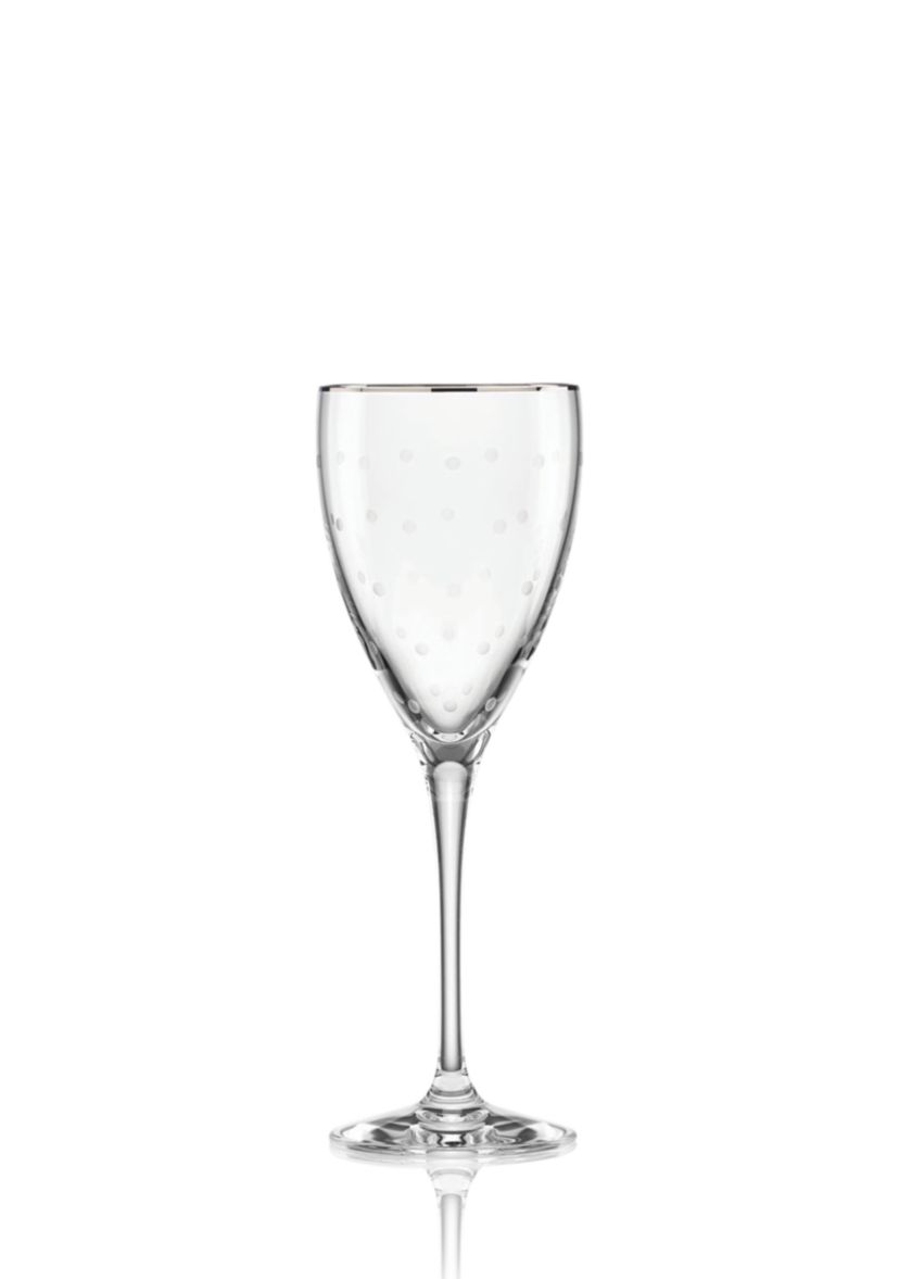 Larabee Dot Platinum Goblet 10-oz.
