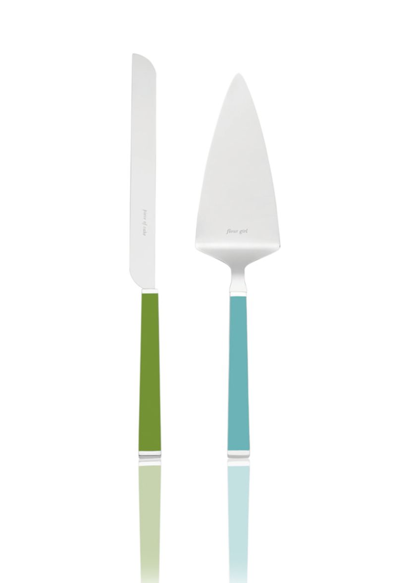 Juno Drive 2-Piece Green Dessert Set
