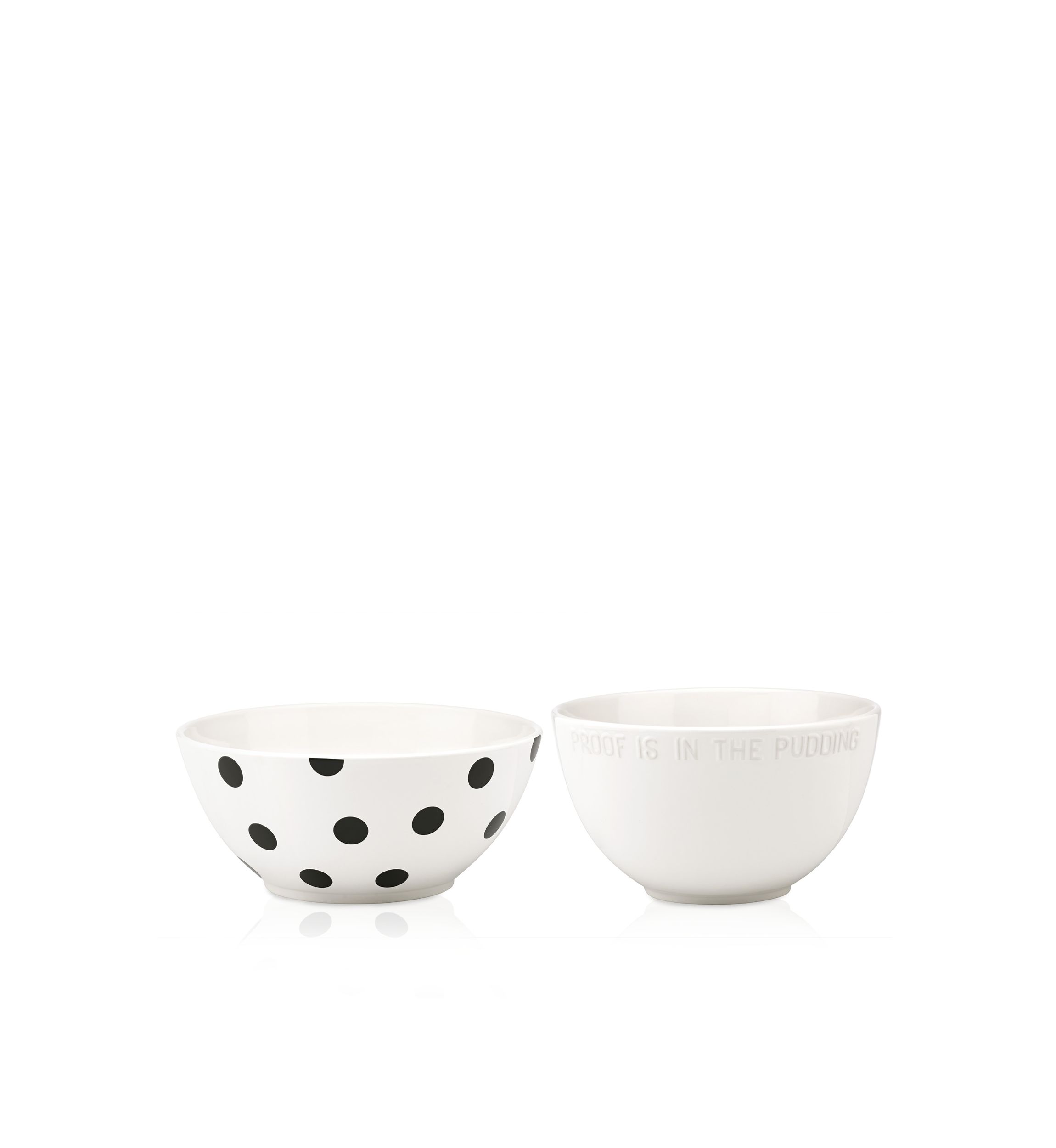 all in good taste Proof is in the Pudding & Deco Dot 2-Piece Mixing Bowl Set