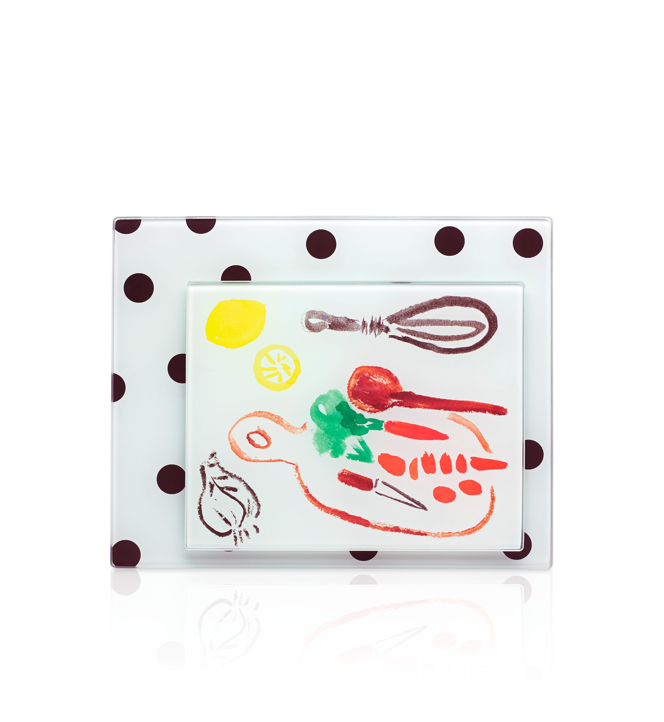 all in good taste Set of 2 Deco Dot Food Prep Boards