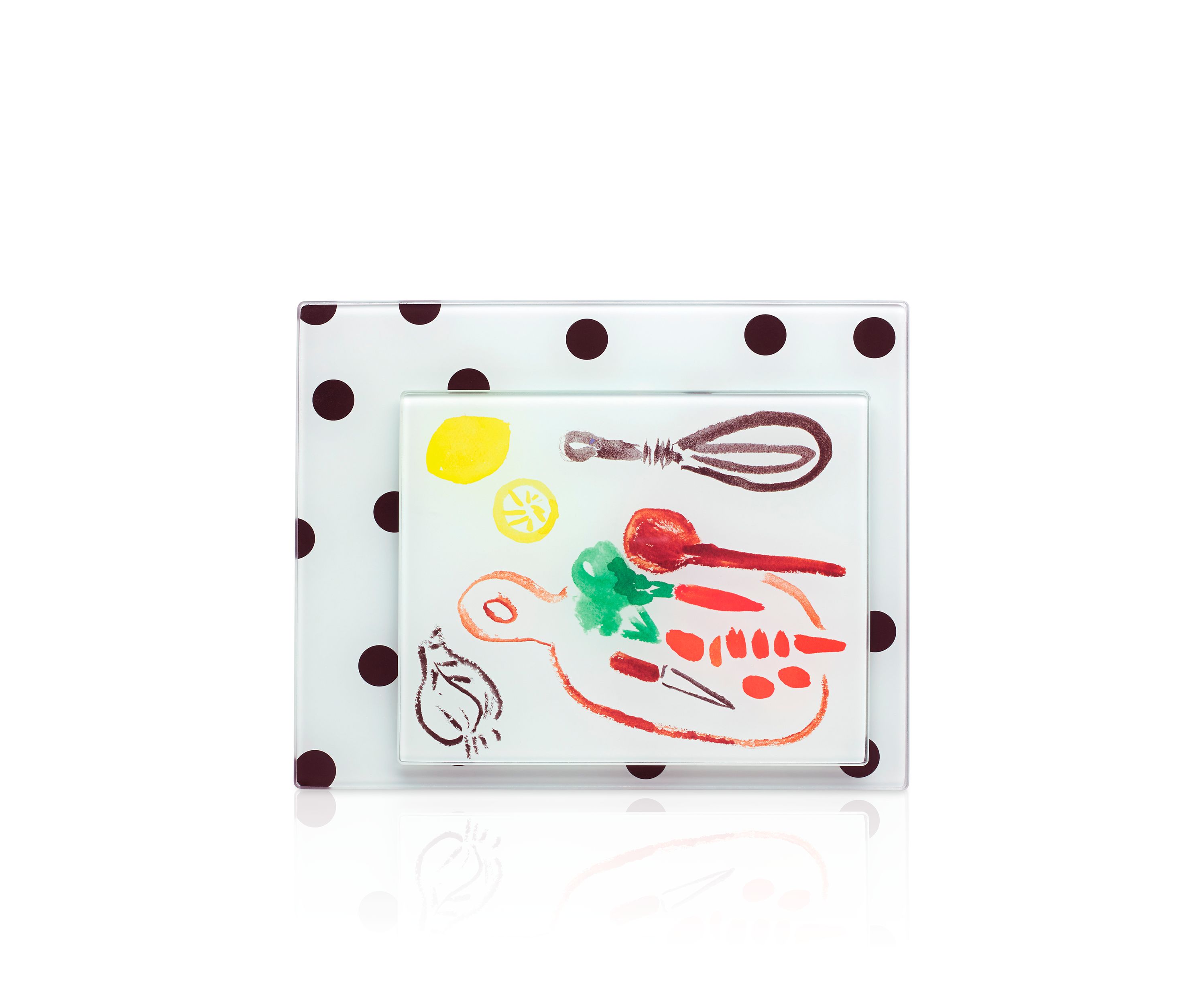 all in good taste Set of 2 Deco Dot Food Prep Boards