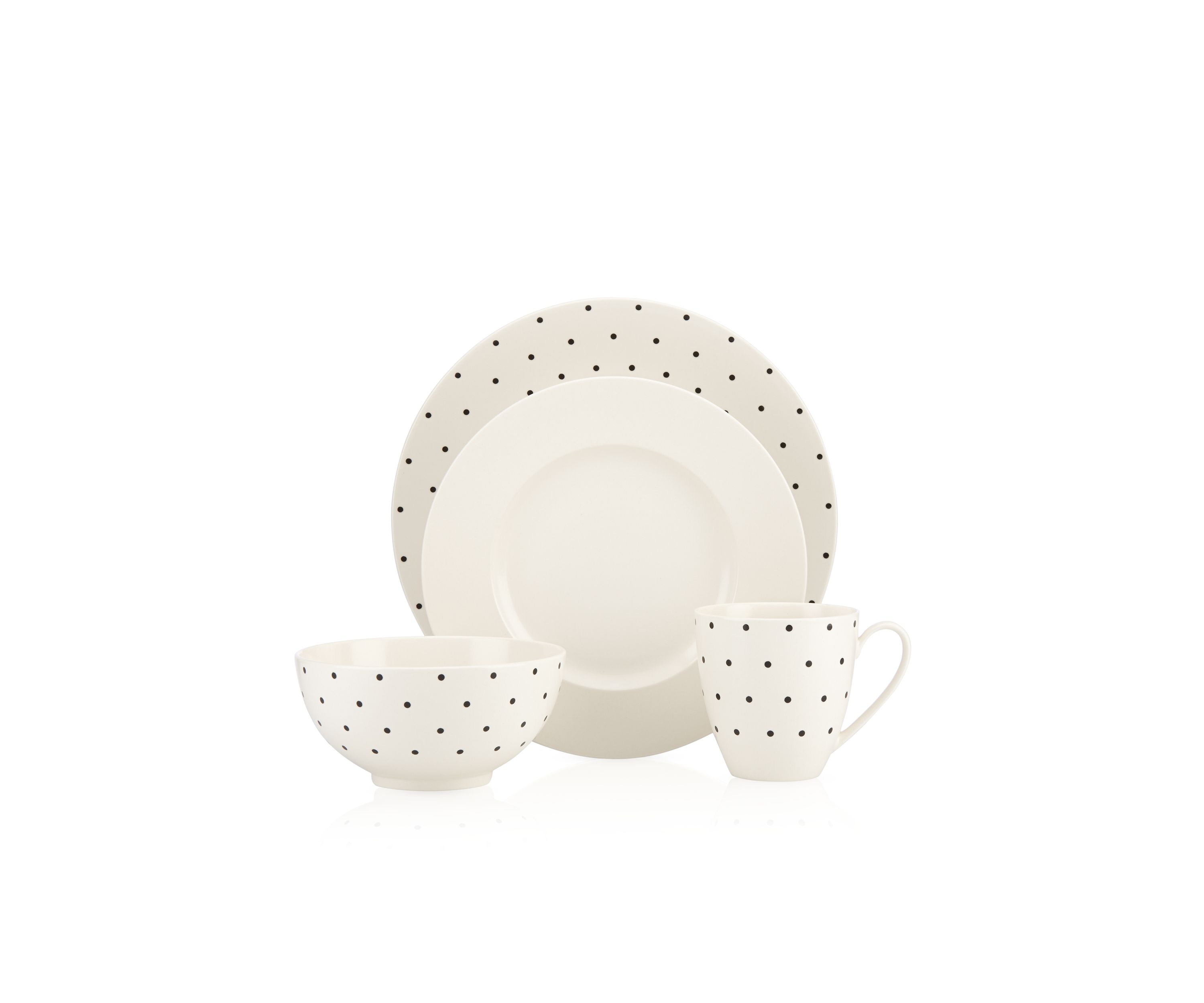 Larabee Dot 4-Piece Place Setting