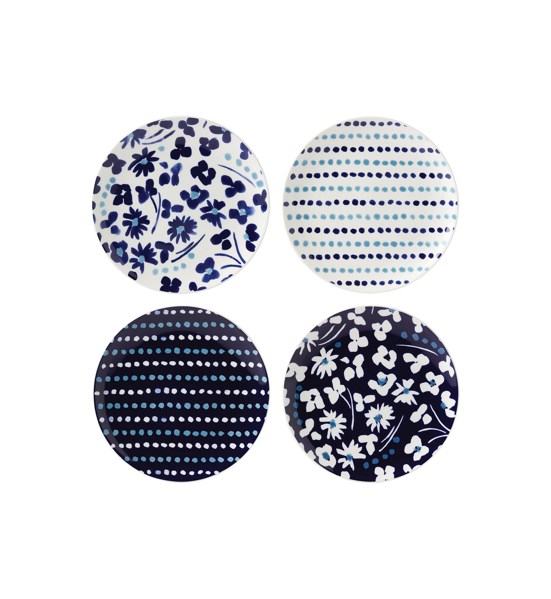 Floral Way 4-Piece Accent Plate Set