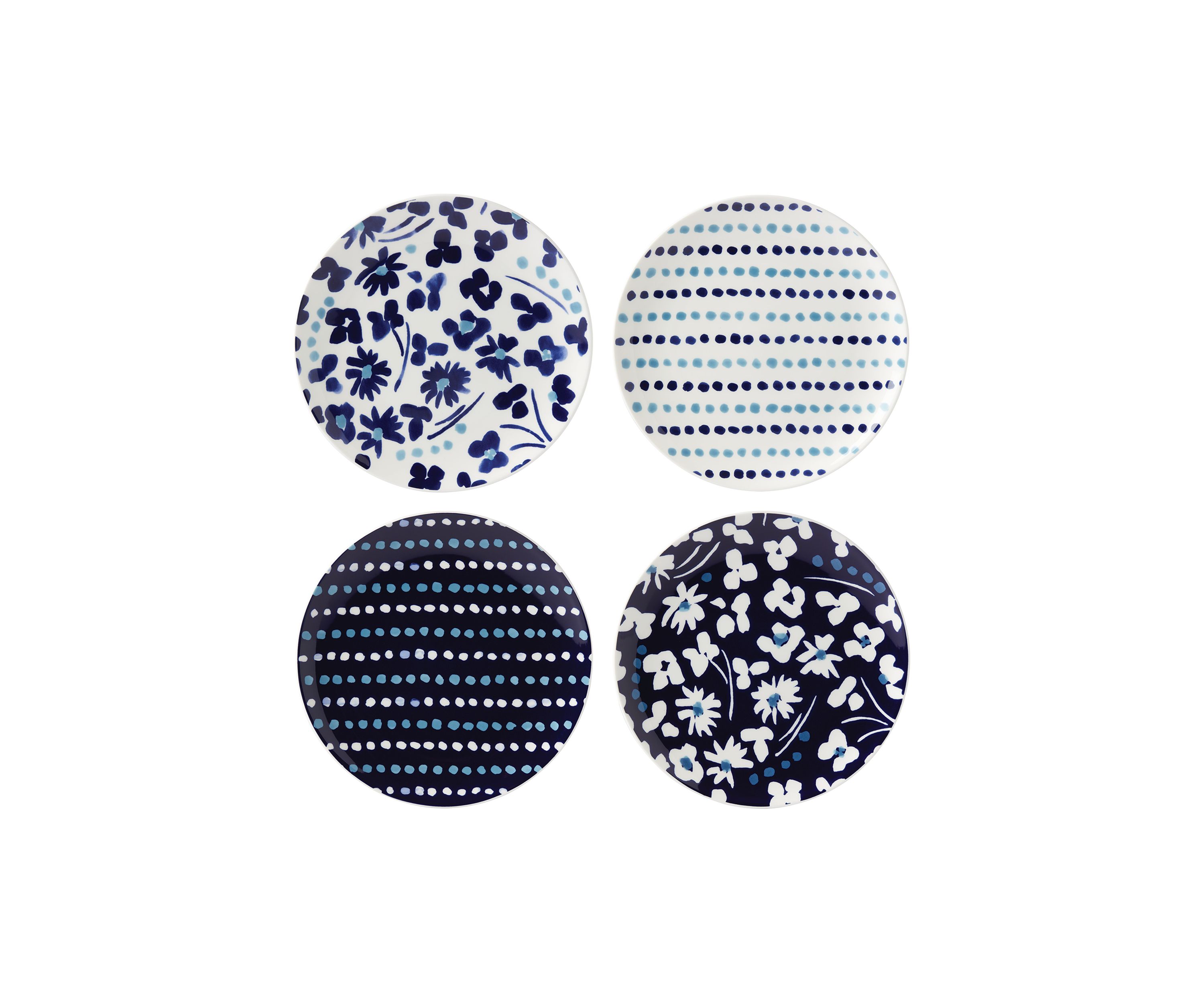 Floral Way 4-Piece Accent Plate Set