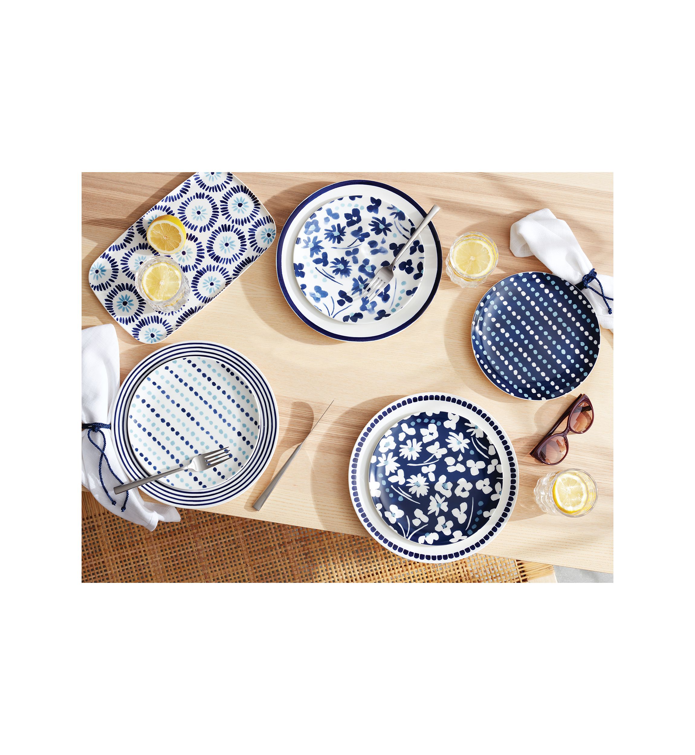 Floral Way 4-Piece Accent Plate Set