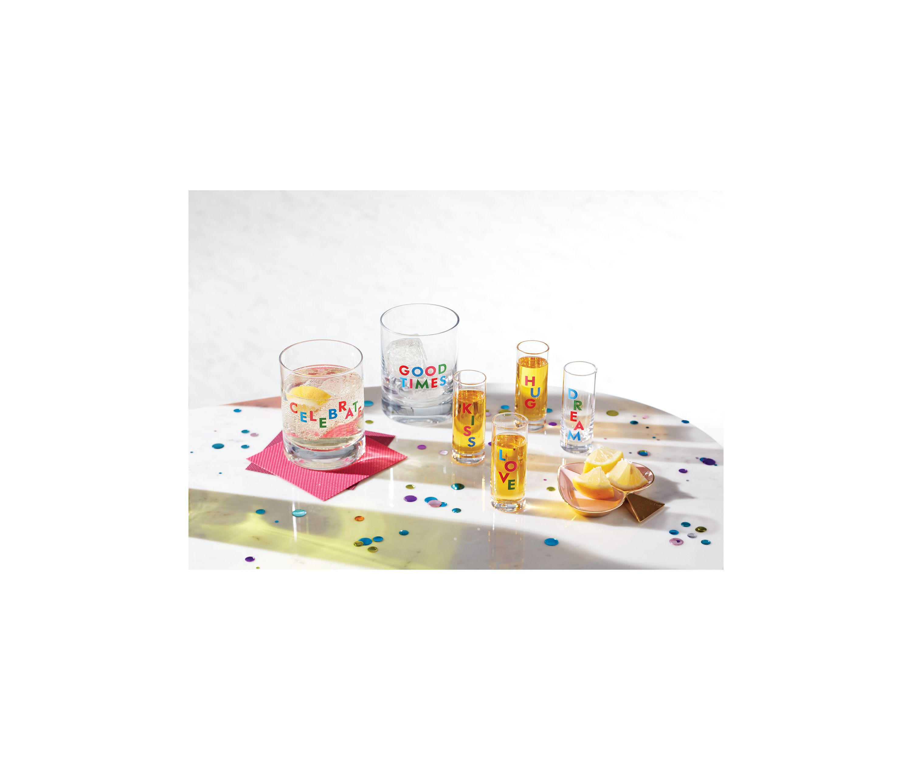 Celebrate 2-Piece Double Old Fashioned Glass Set