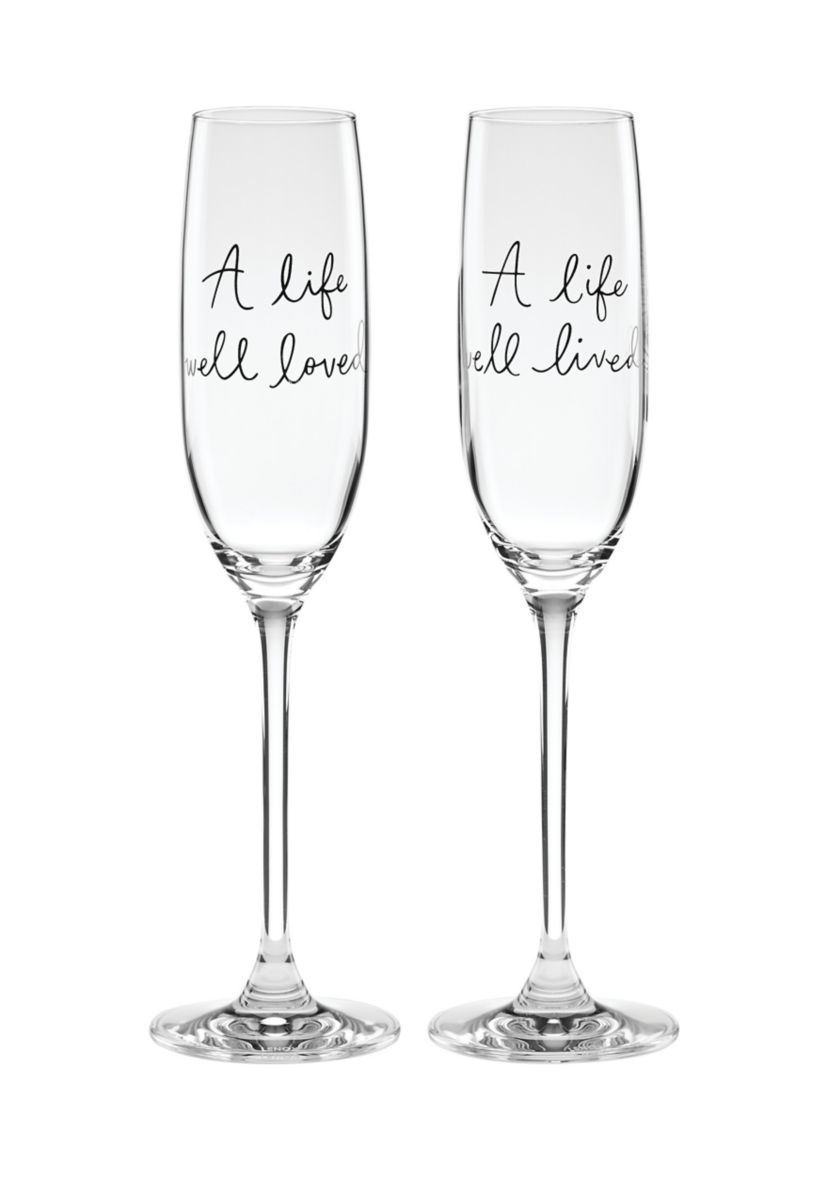 Charmed Life 2 Piece Toasting Flutes