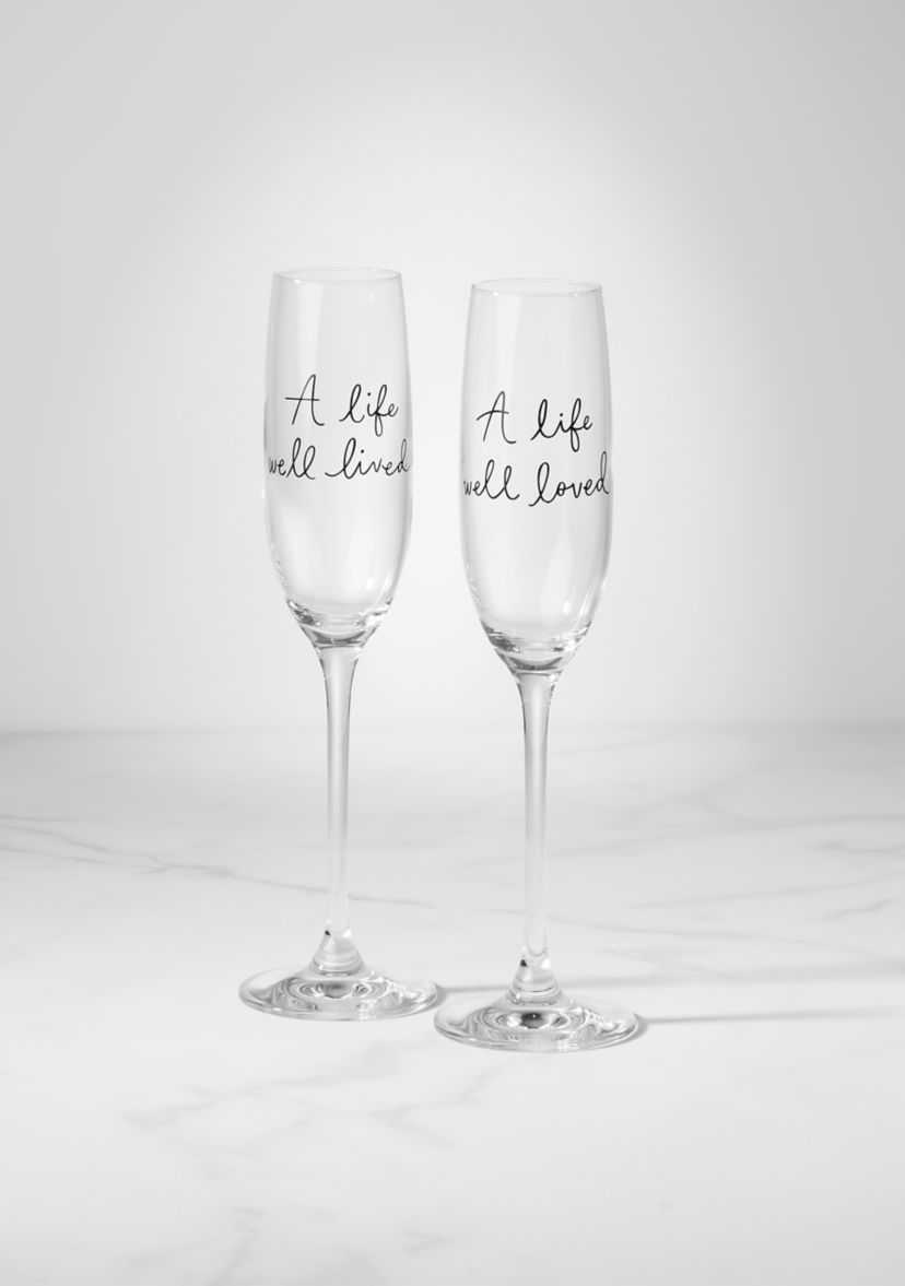 Charmed Life 2 Piece Toasting Flutes