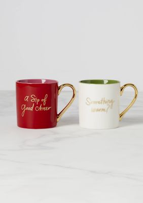 kate spade new york Be Jolly Mugs Set of 2