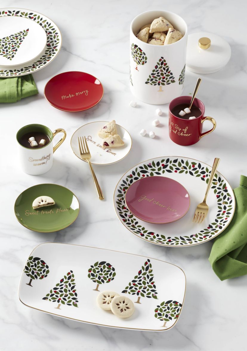 Be Jolly Color 4-Piece Tidbit Plates