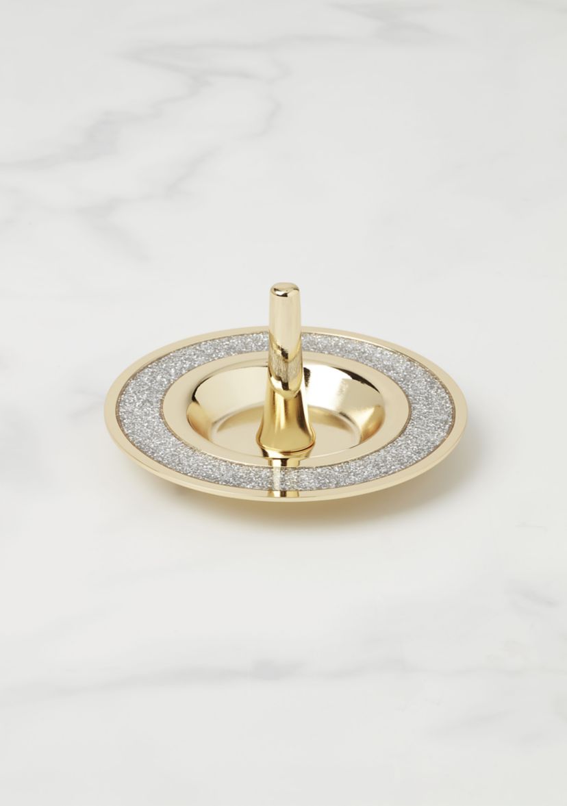 Sitting Pretty Pink Glitter Ring Dish