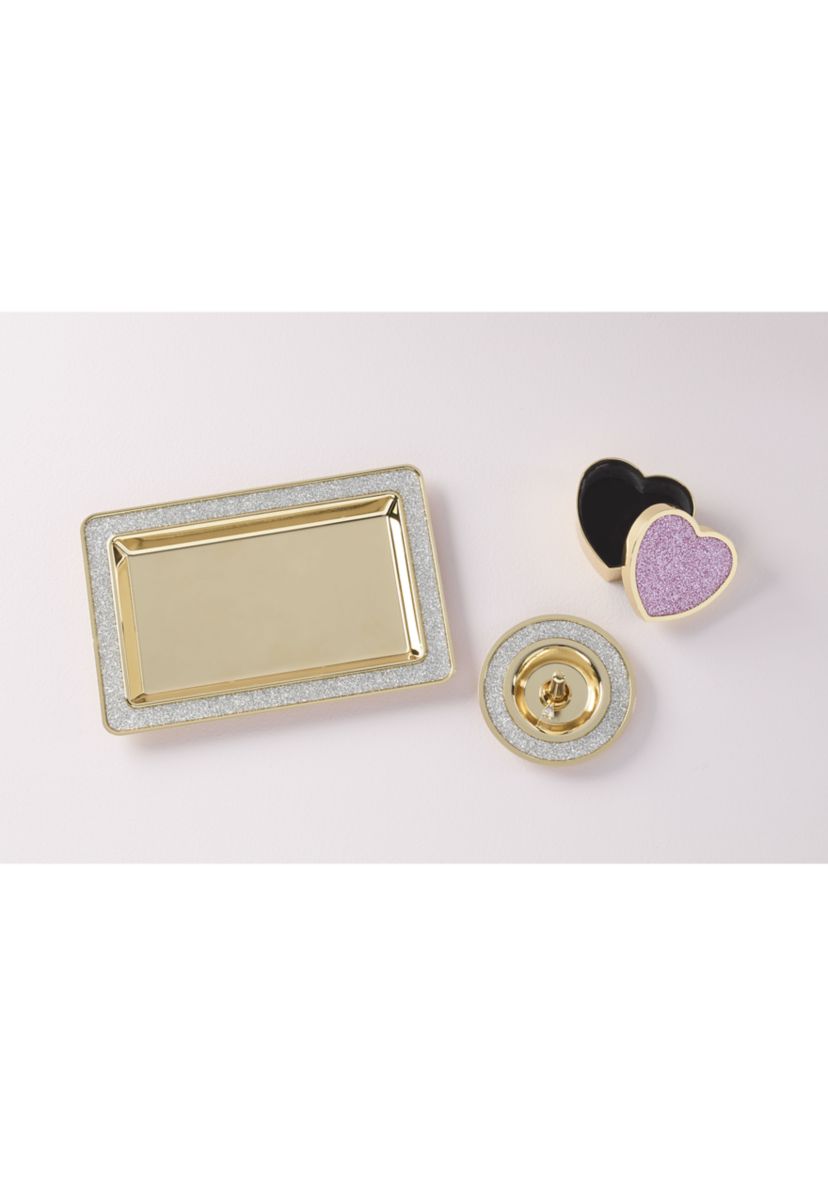 Sitting Pretty Pink Glitter Ring Dish