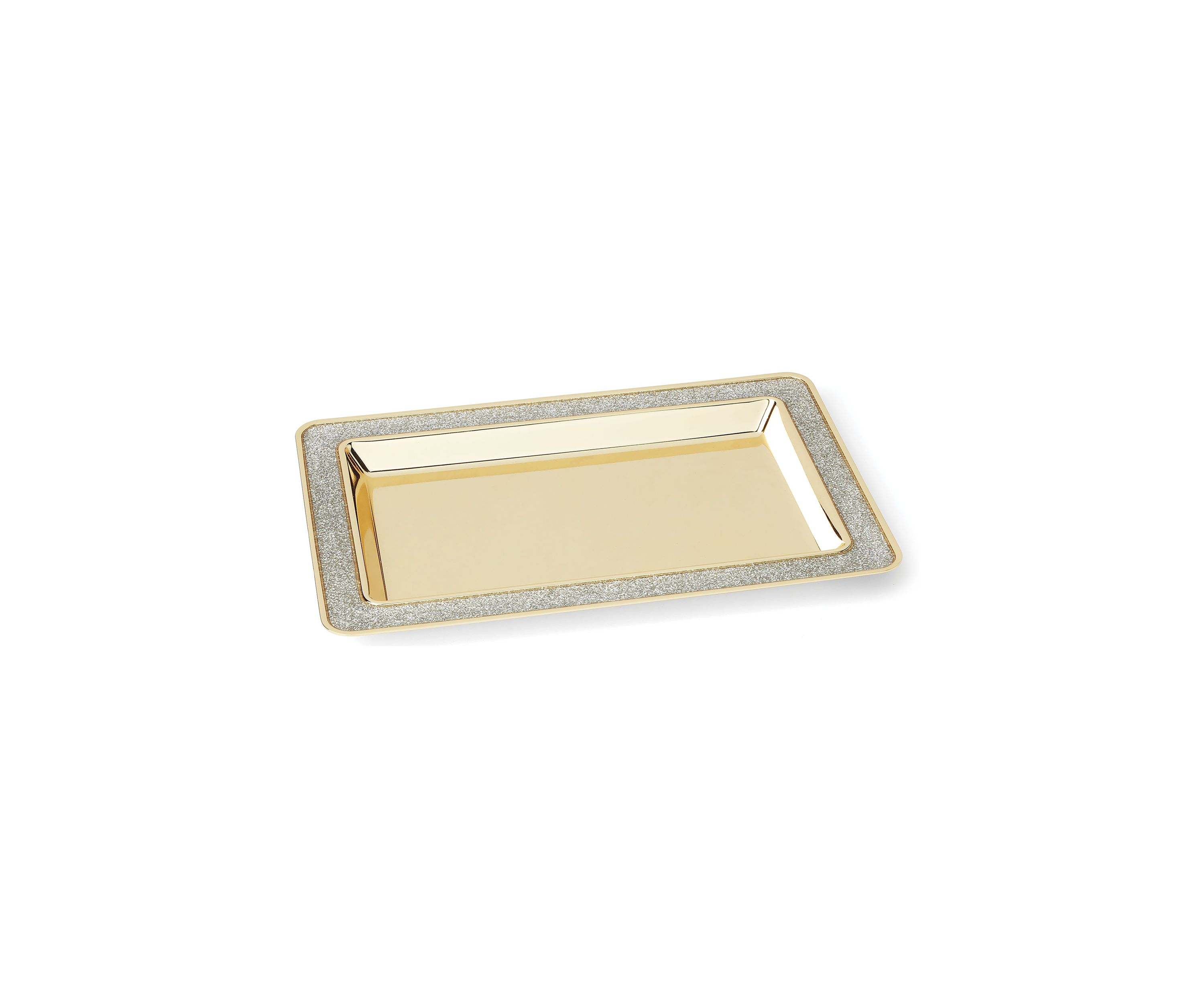 Sitting Pretty Silver Glitter Catch All Tray