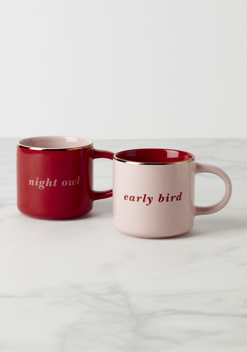 Early Bird & Night Owl Mugs - Set of 2