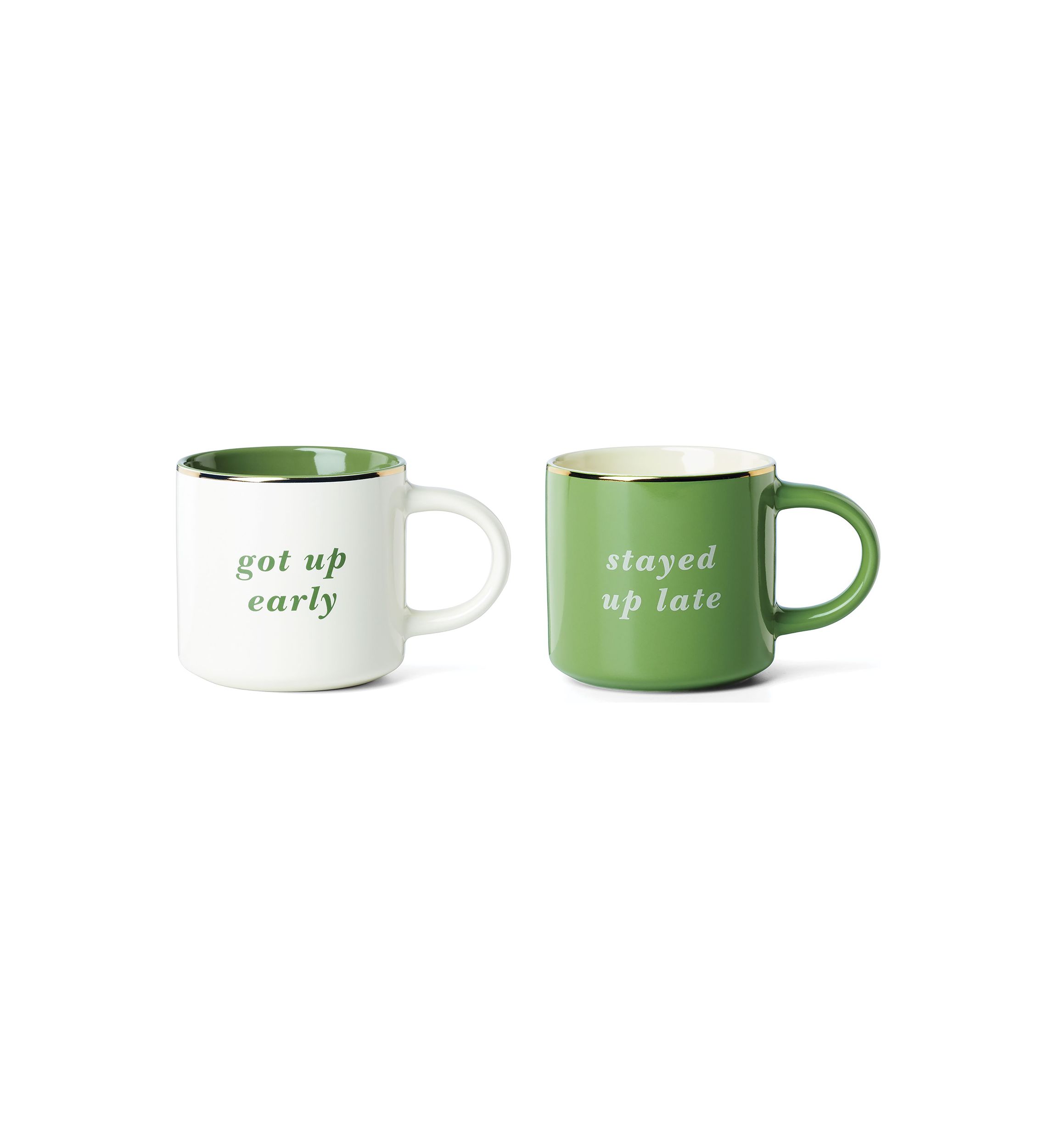 Got Up Early & Stayed Up Late Mugs - Set of 2