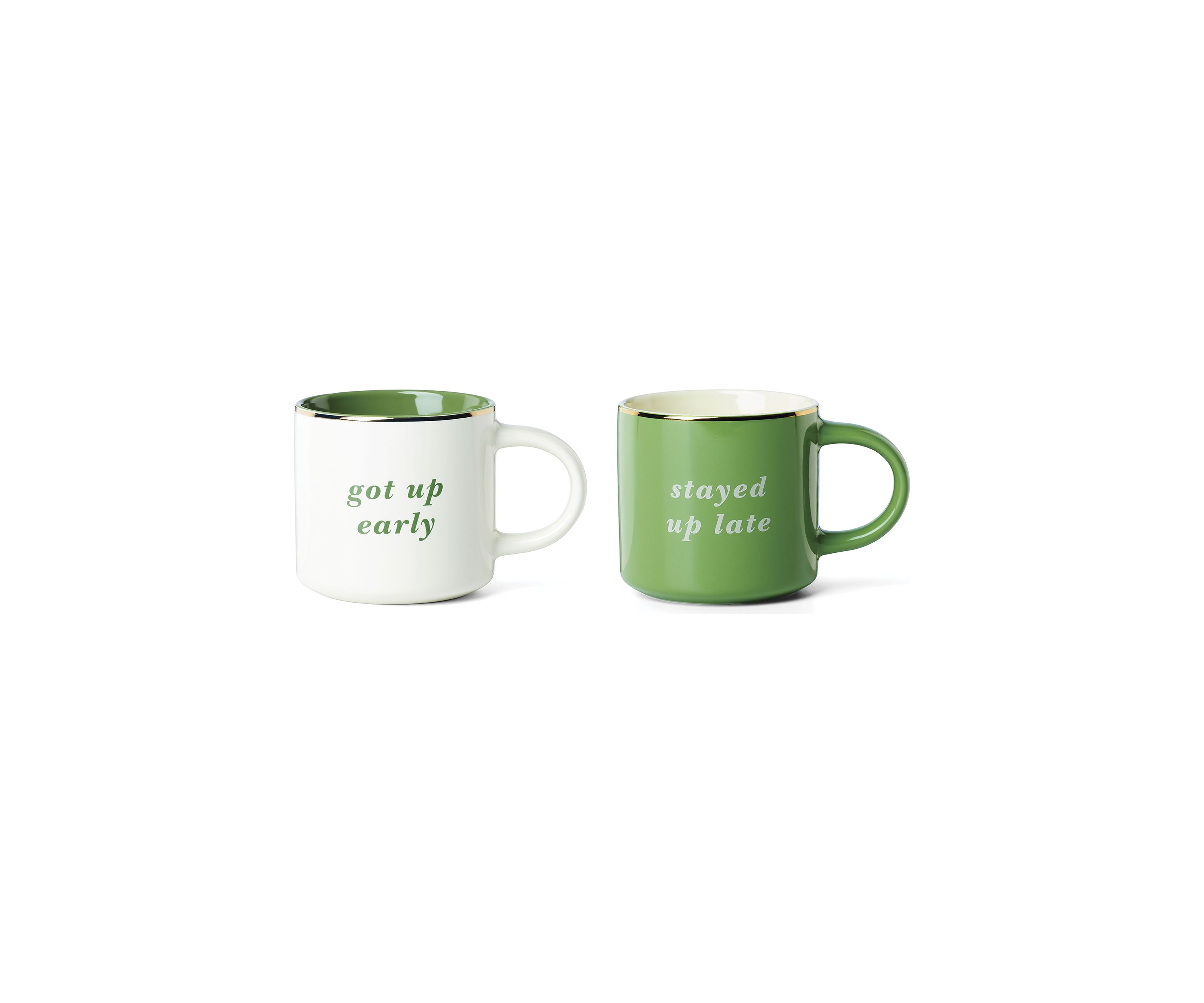 Got Up Early & Stayed Up Late Mugs - Set of 2