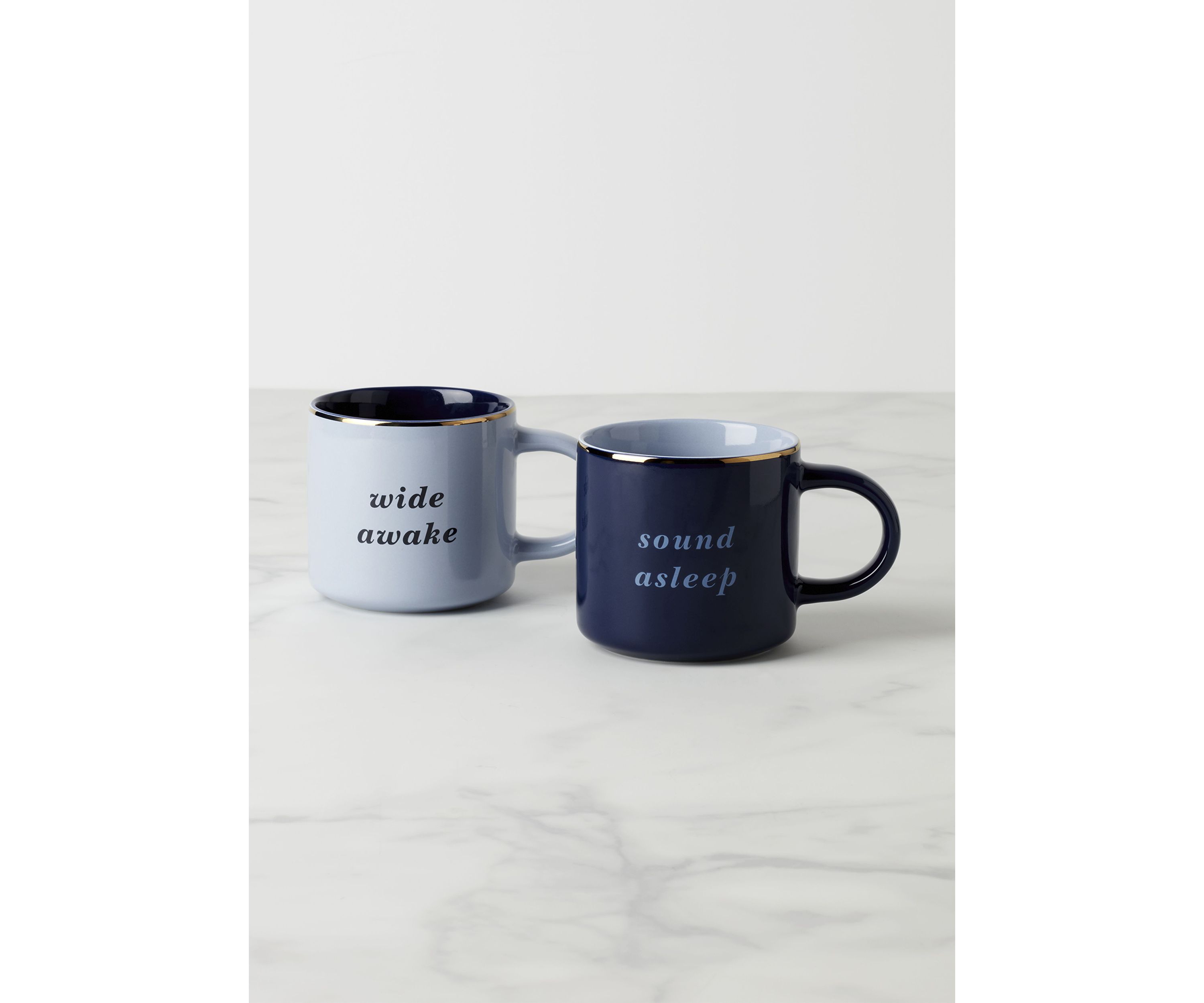 Wide Awake & Sound Asleep Mugs - Set of 2
