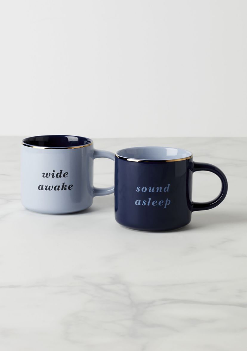 Wide Awake & Sound Asleep Mugs - Set of 2
