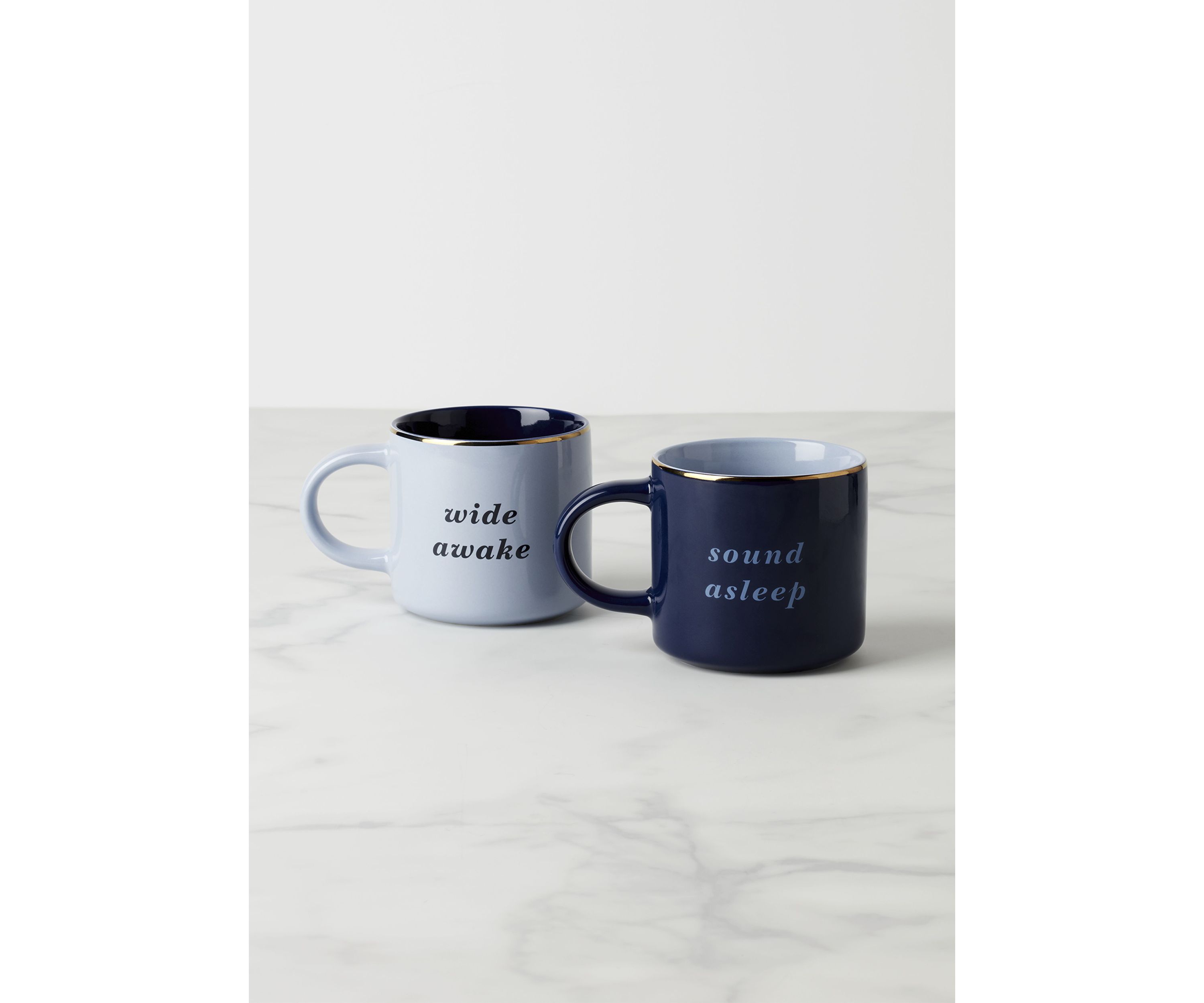 Wide Awake & Sound Asleep Mugs - Set of 2