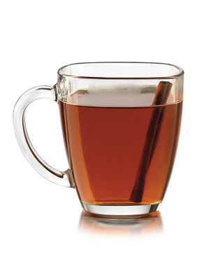  Libbey 14-Ounce Clear Tempo Square Mug, Set of 12