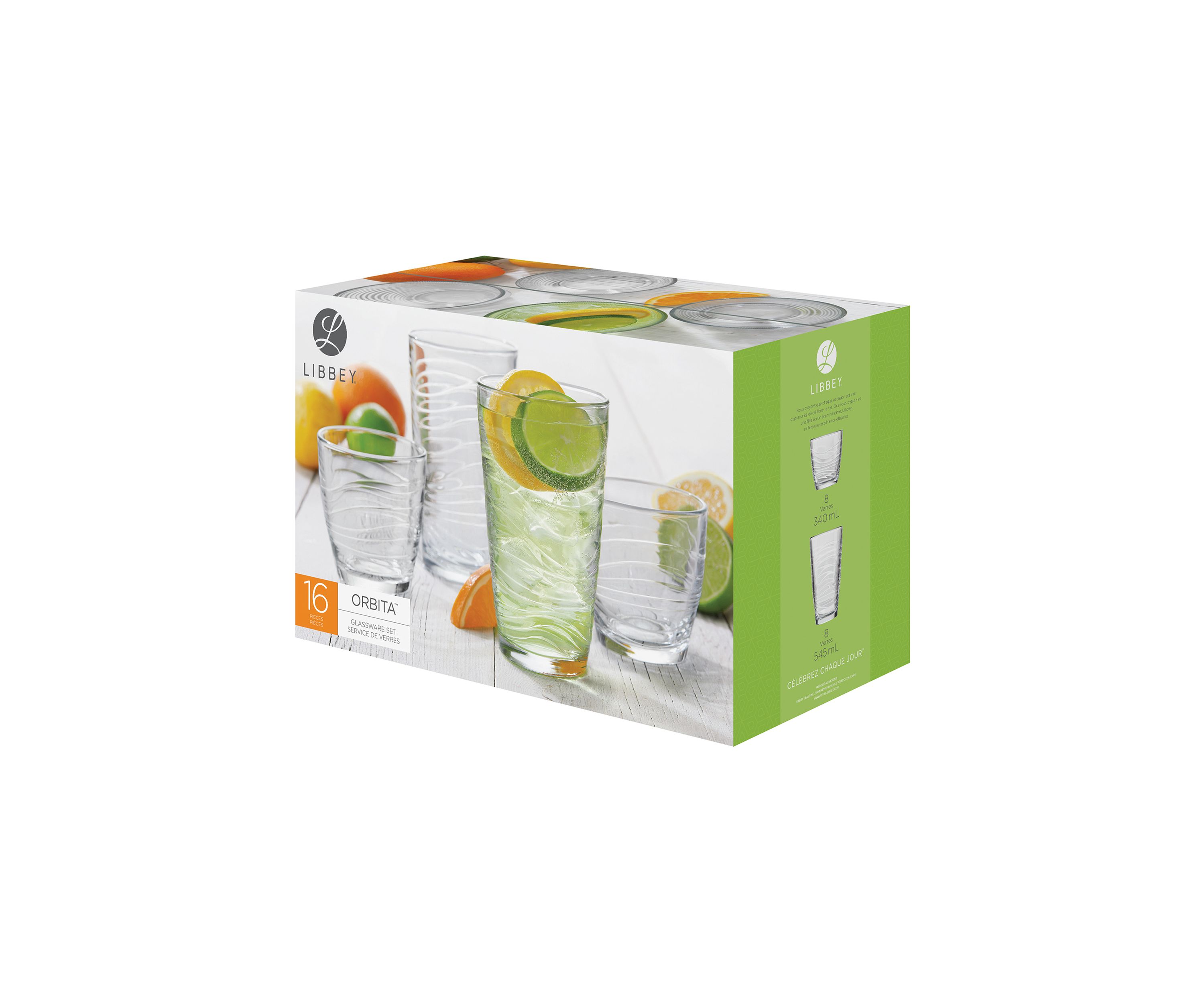Orbita 16-Piece Glassware Set