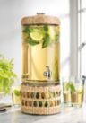 2 Gallon Rattan Beverage Dispenser
