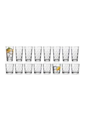 Modern Living 16 Piece Glassware Set in Eclipse Pattern