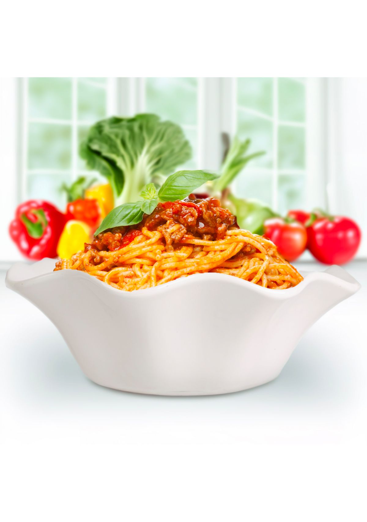 12" Ruffled Serving Bowl