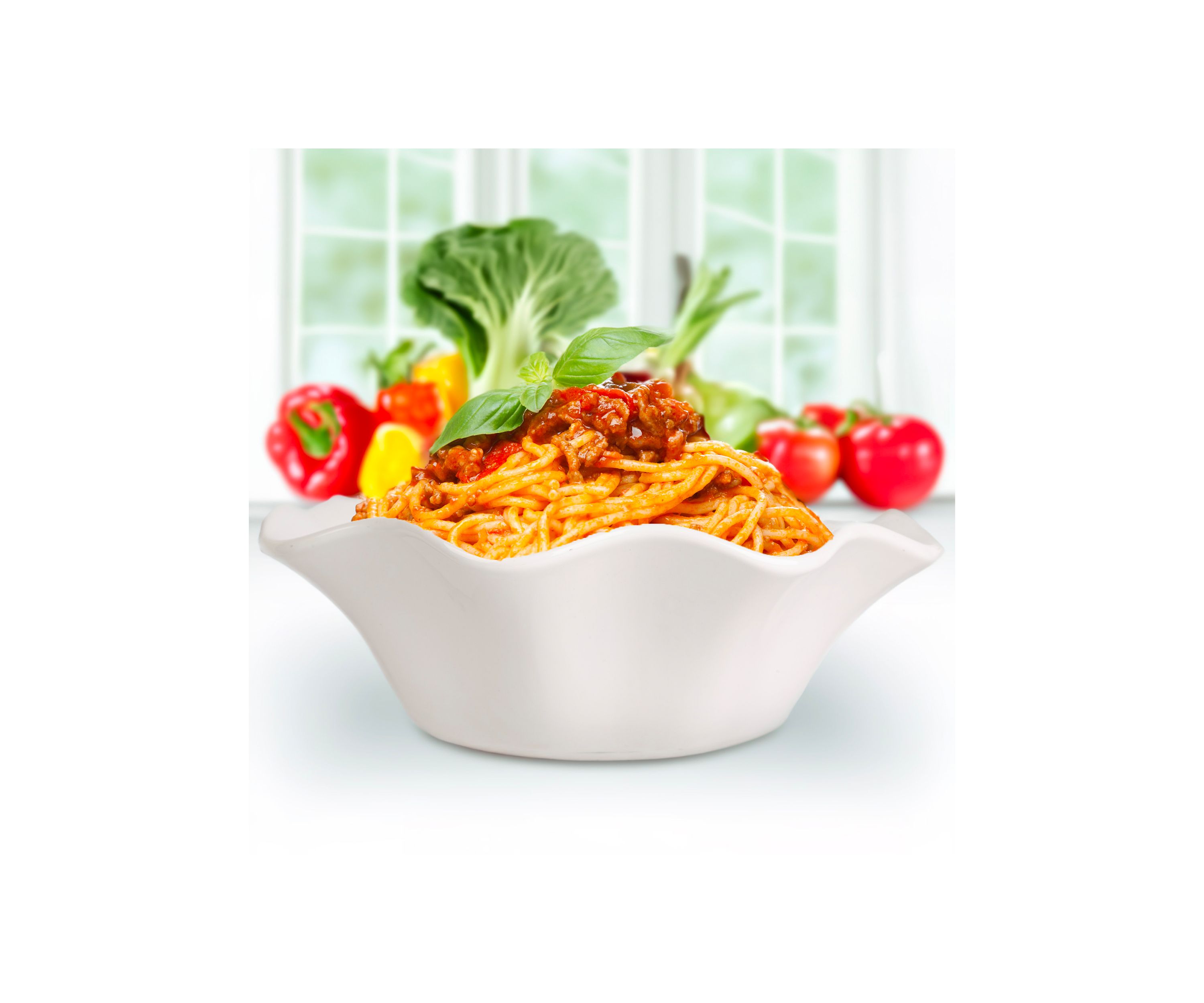 12" Ruffled Serving Bowl