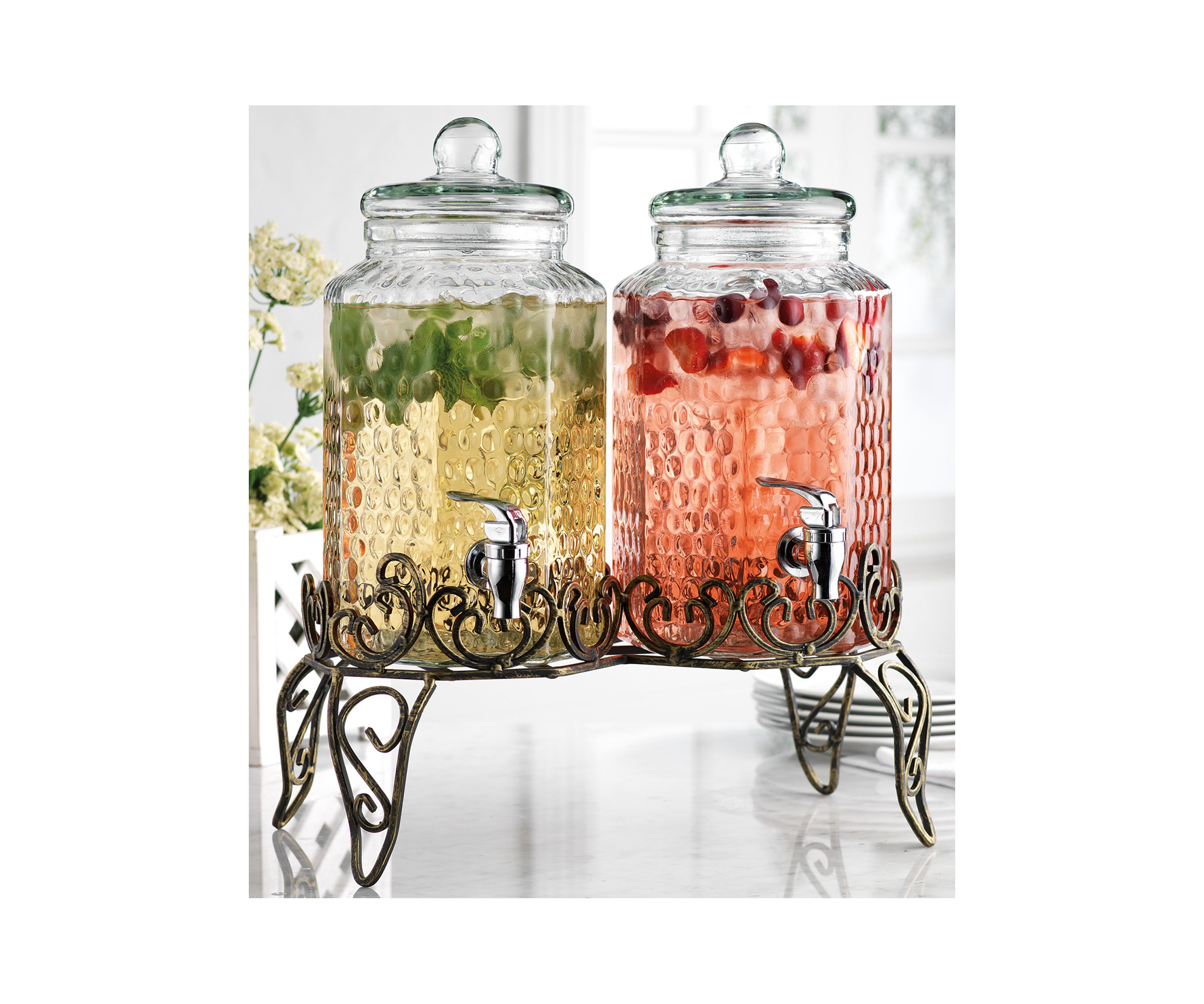 Double Scroll Beverage Dispenser