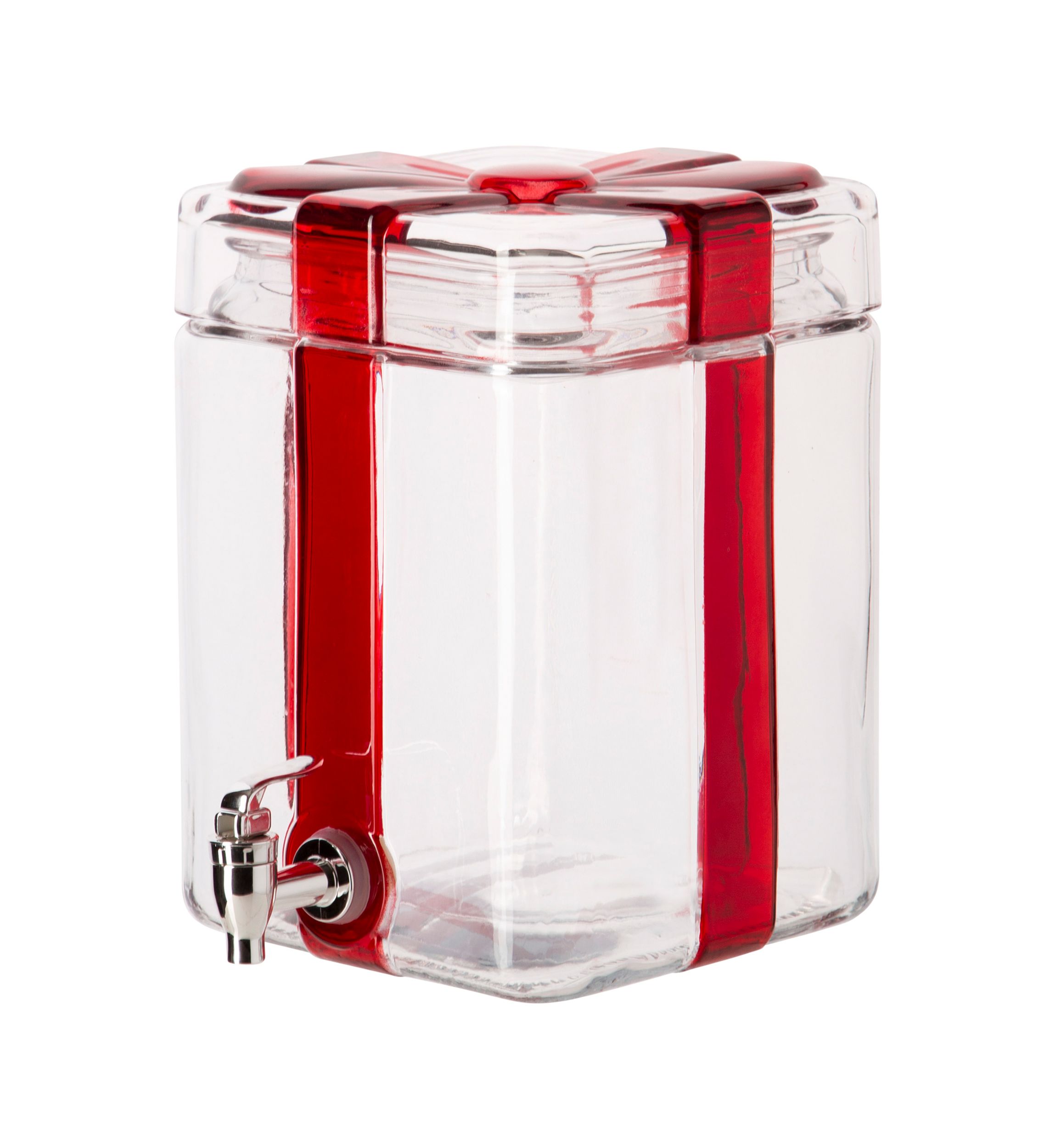 Holiday Present Shaped Beverage Dispenser