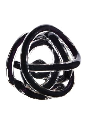 Home Essentials & Beyond Color Tinted Decorative Glass Knot