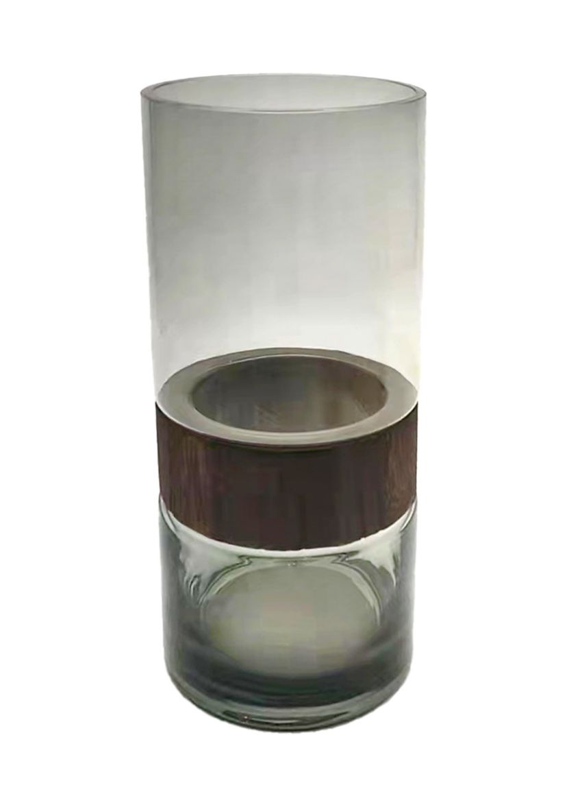 Tall Banded Detail Vase