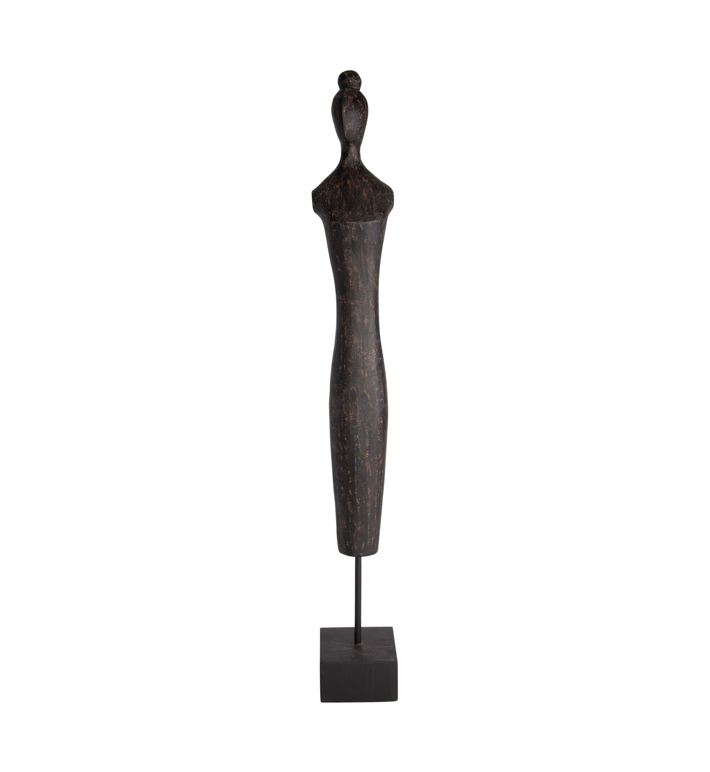 28" Black Wood Silhouette Sculpture