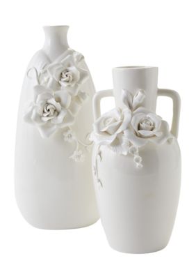 White Flower Vase