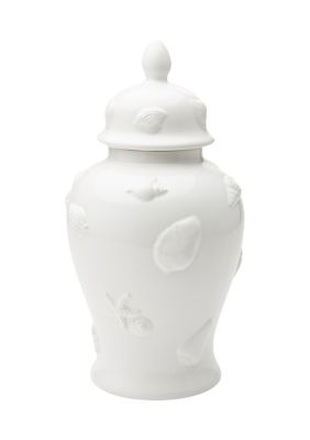 Large White Shell Vase