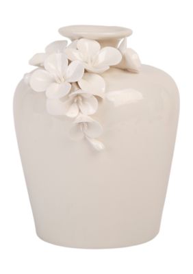 Cascading White Flower Vase