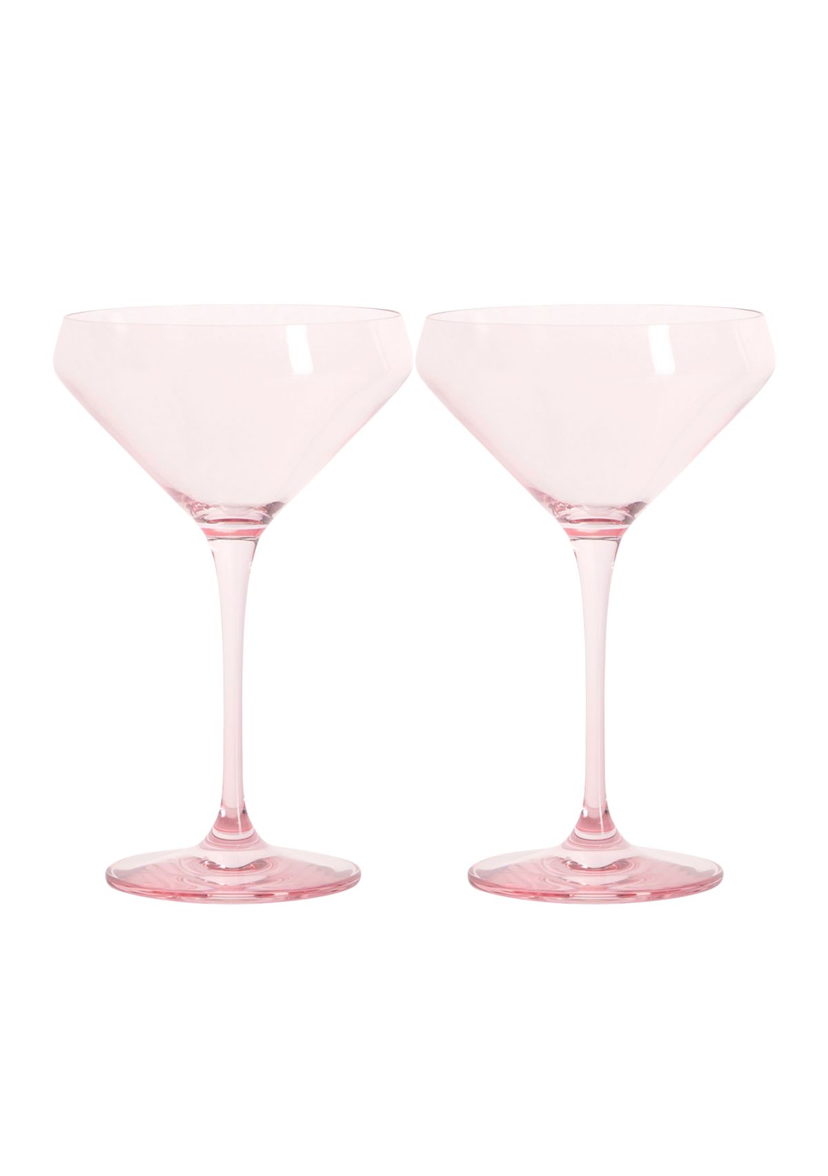 Pink Martini Coupe Glasses - Set of 2