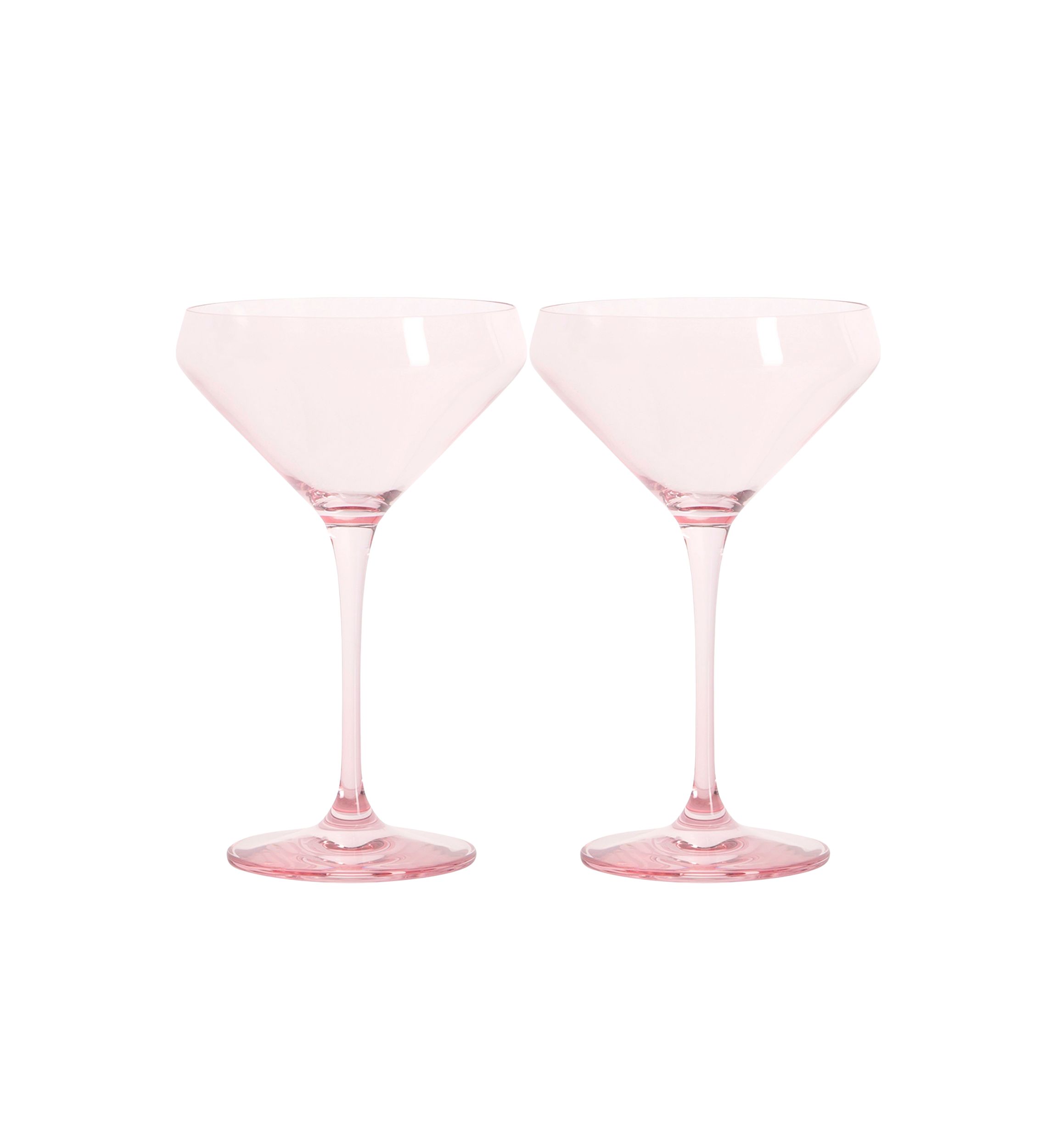 Pink Martini Coupe Glasses - Set of 2