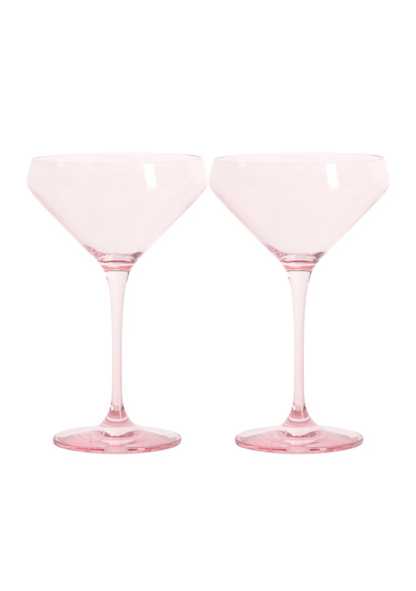 Pink Martini Coupe Glasses - Set of 2
