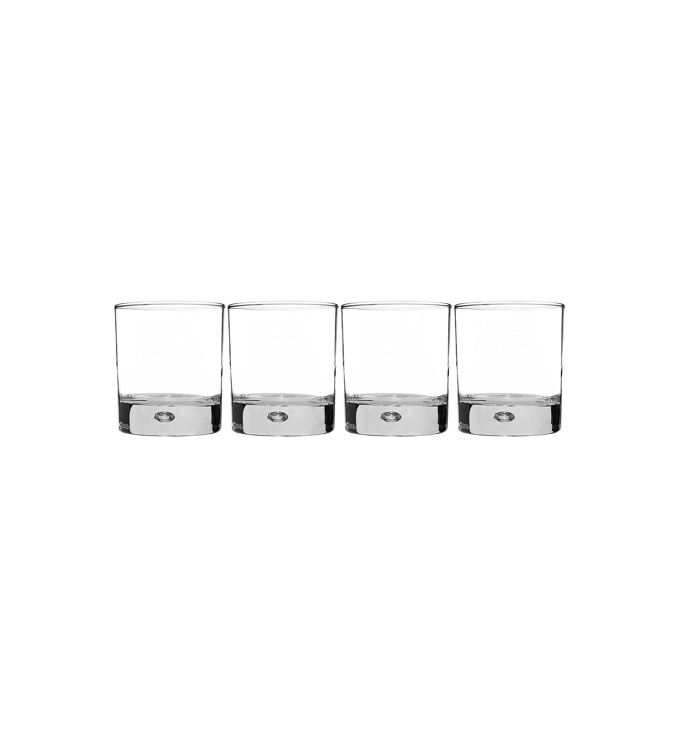 Red Series Bubble 10 oz. Glasses - Set of 4