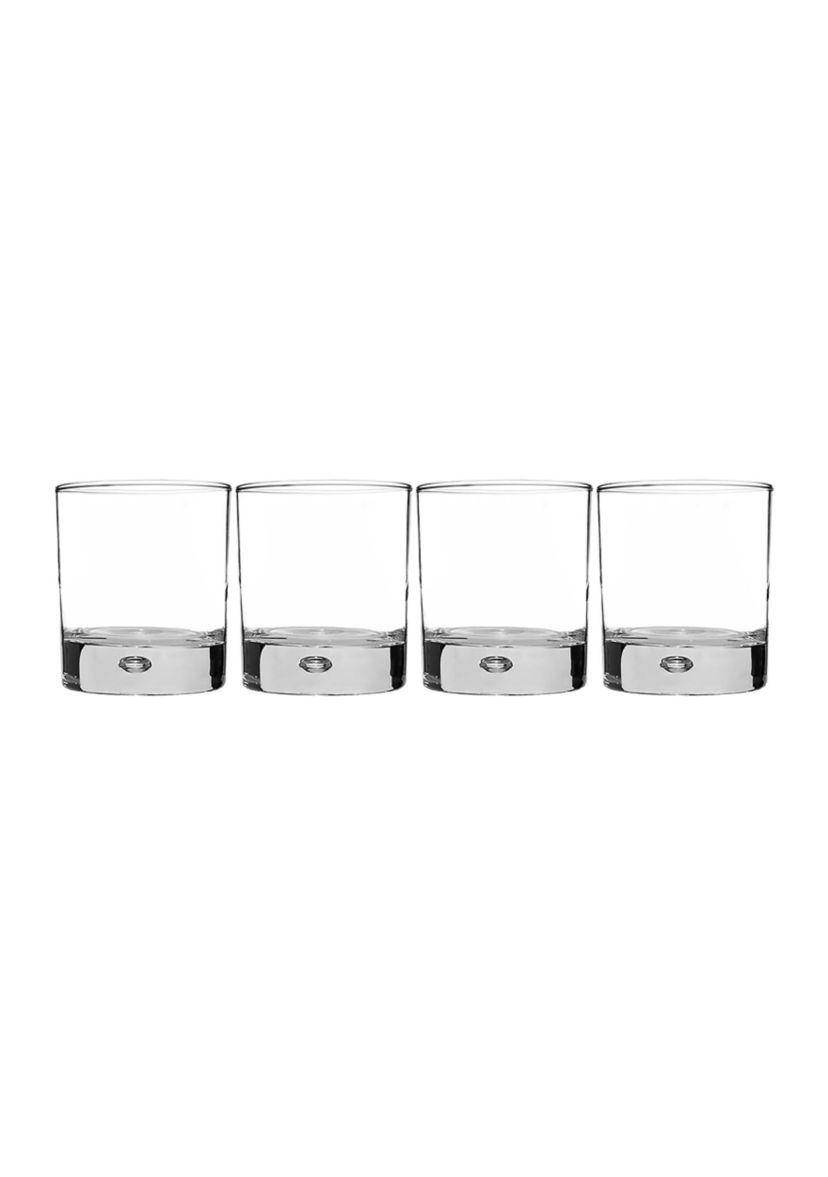 Red Series Bubble 10 oz. Glasses - Set of 4