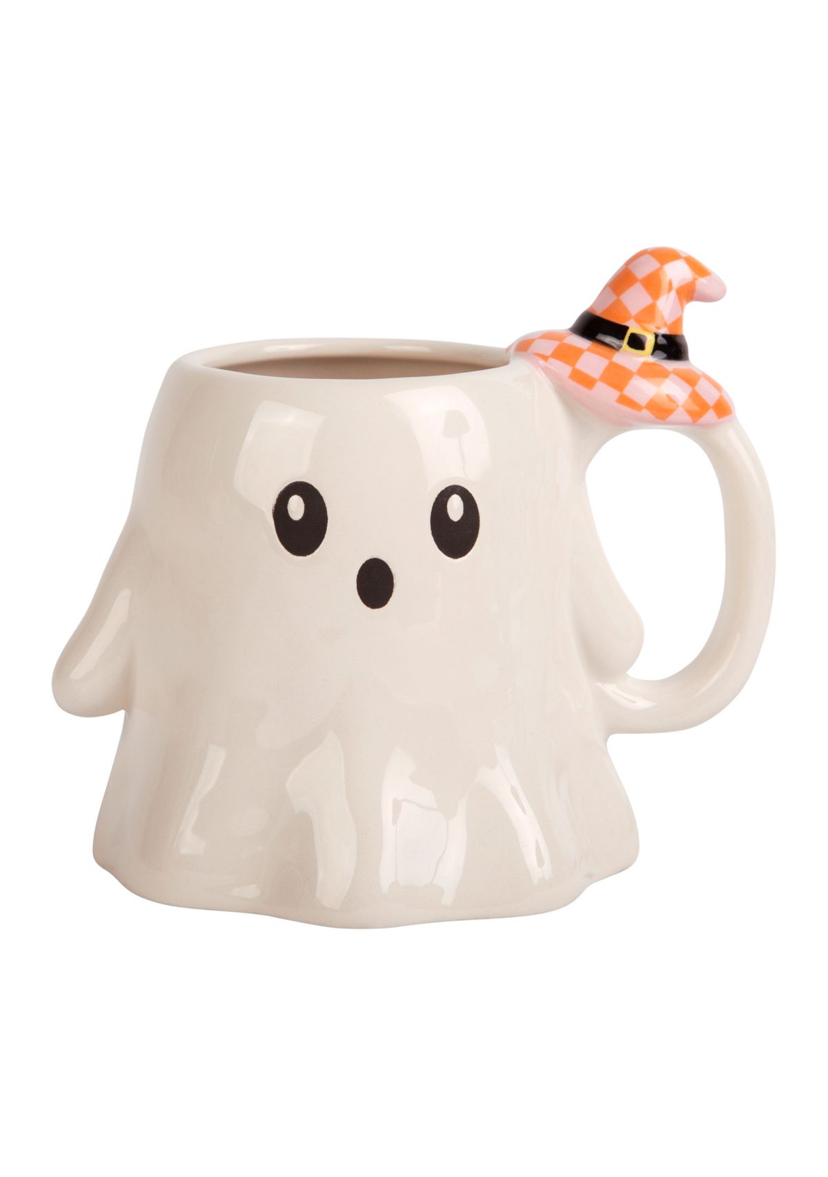 Figural Ghost with Witch Hat Mug