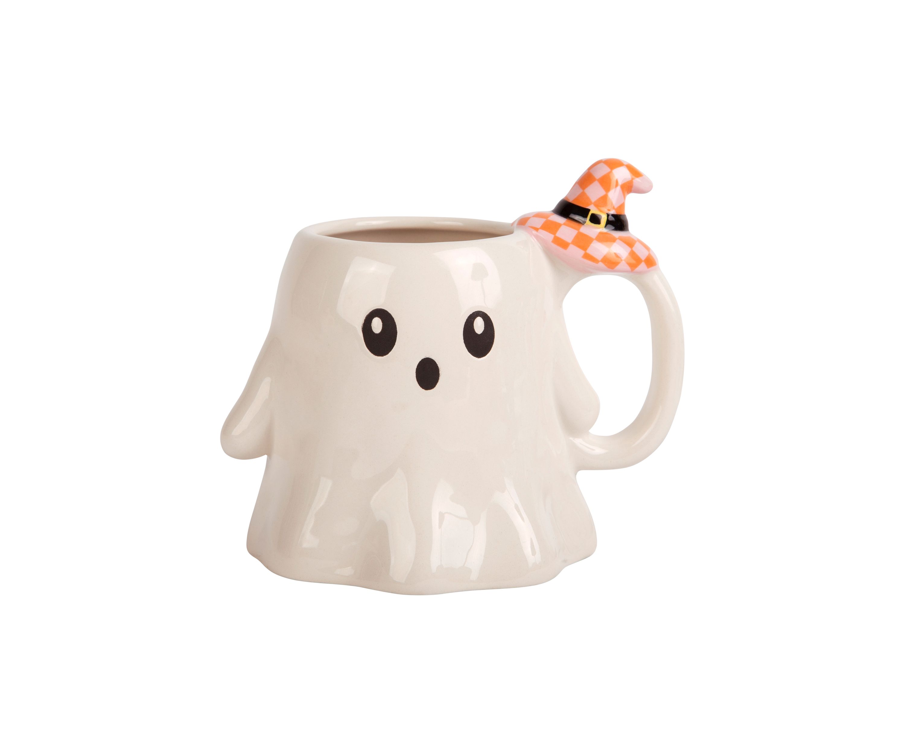 Figural Ghost with Witch Hat Mug